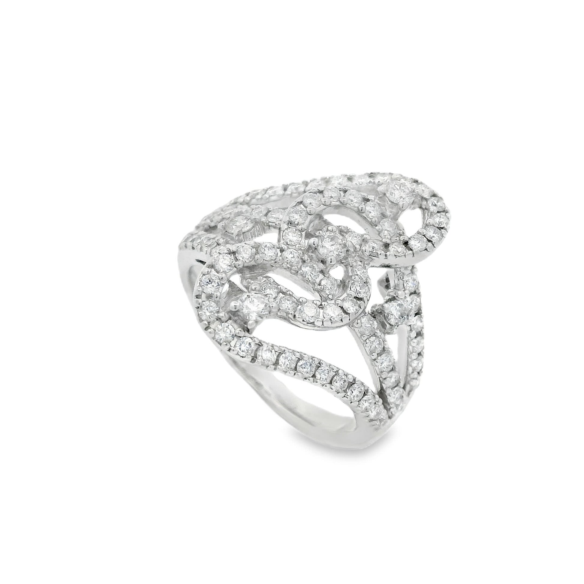 14K Diamond Fashion Ring with 1.00 Carats Natural Diamond