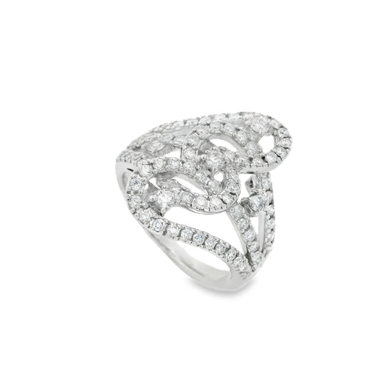 14K Diamond Fashion Ring with 1.00 Carats Natural Diamond