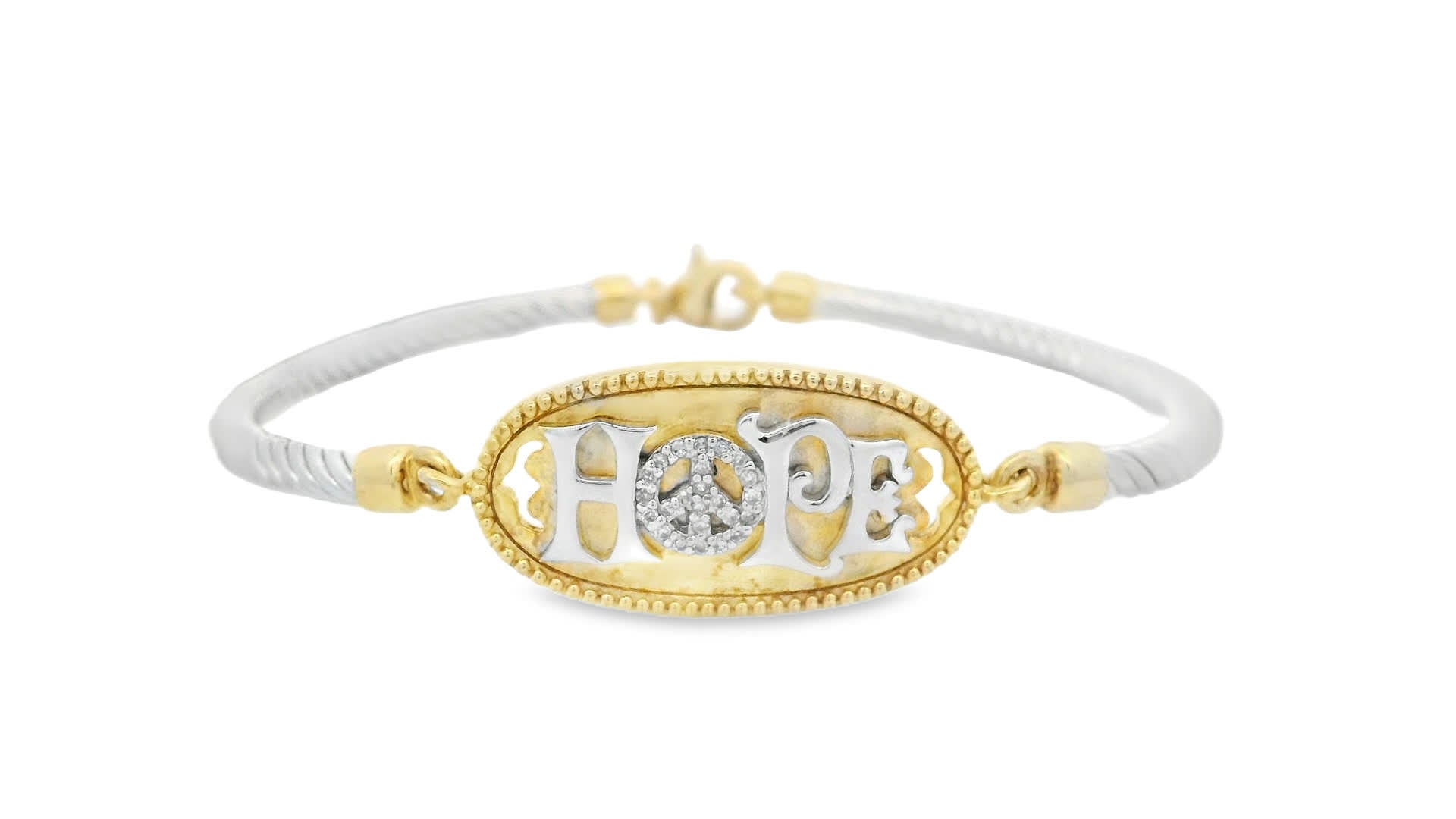 Hope Bracelet in 925+18K Yellow Gold (0.09 Carat)