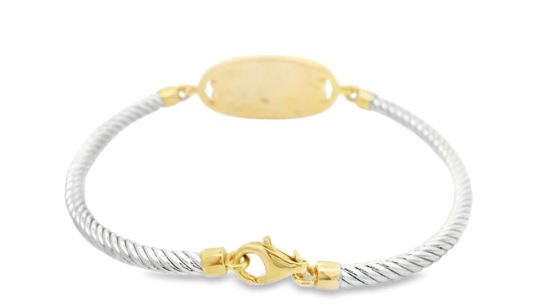 Love bracelet in 925+18K Yellow Gold (0.11 Carat)