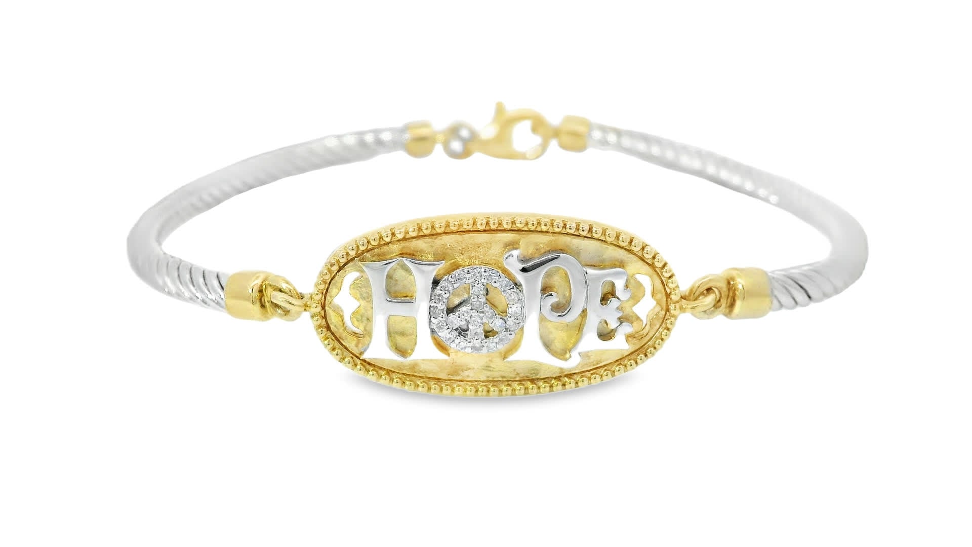 Hope Bracelet in 925+18K Yellow Gold (0.09 Carat)