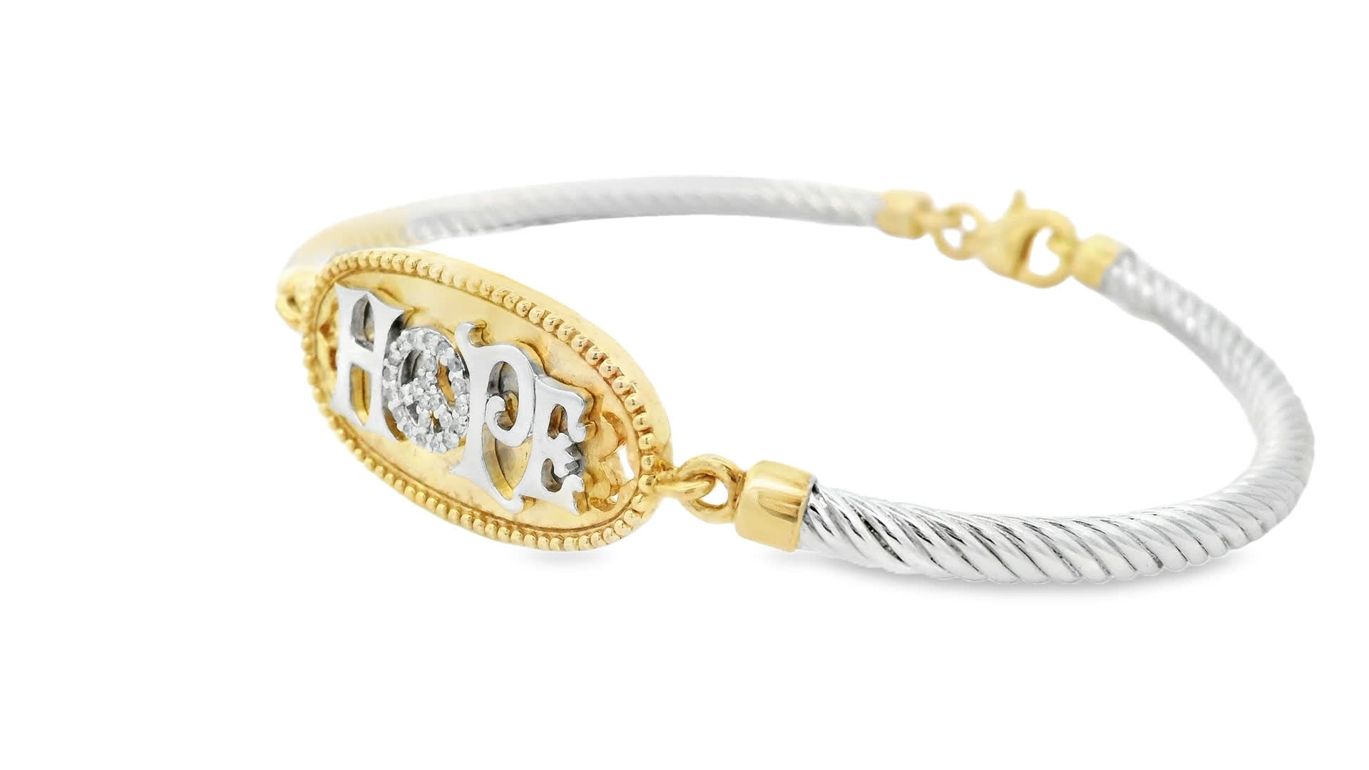 Hope Bracelet in 925+18K Yellow Gold (0.09 Carat)