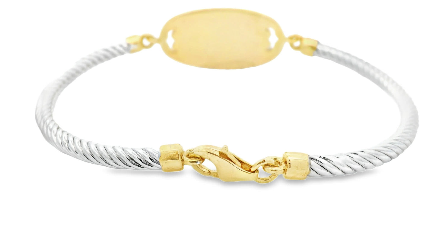 Hope Bracelet in 925+18K Yellow Gold (0.09 Carat)