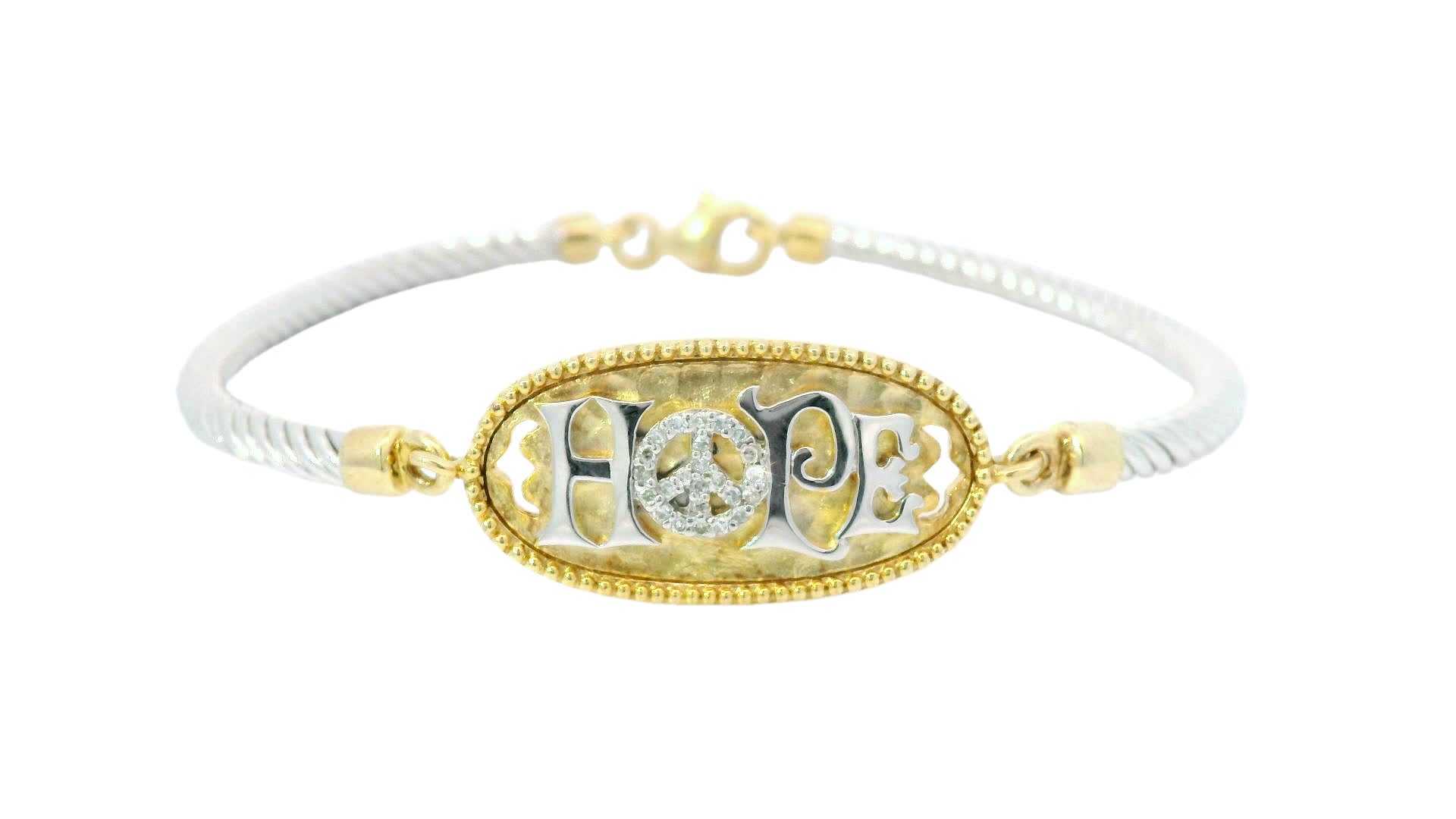 Hope Bracelet in 925+18K Yellow Gold (0.09 Carat)