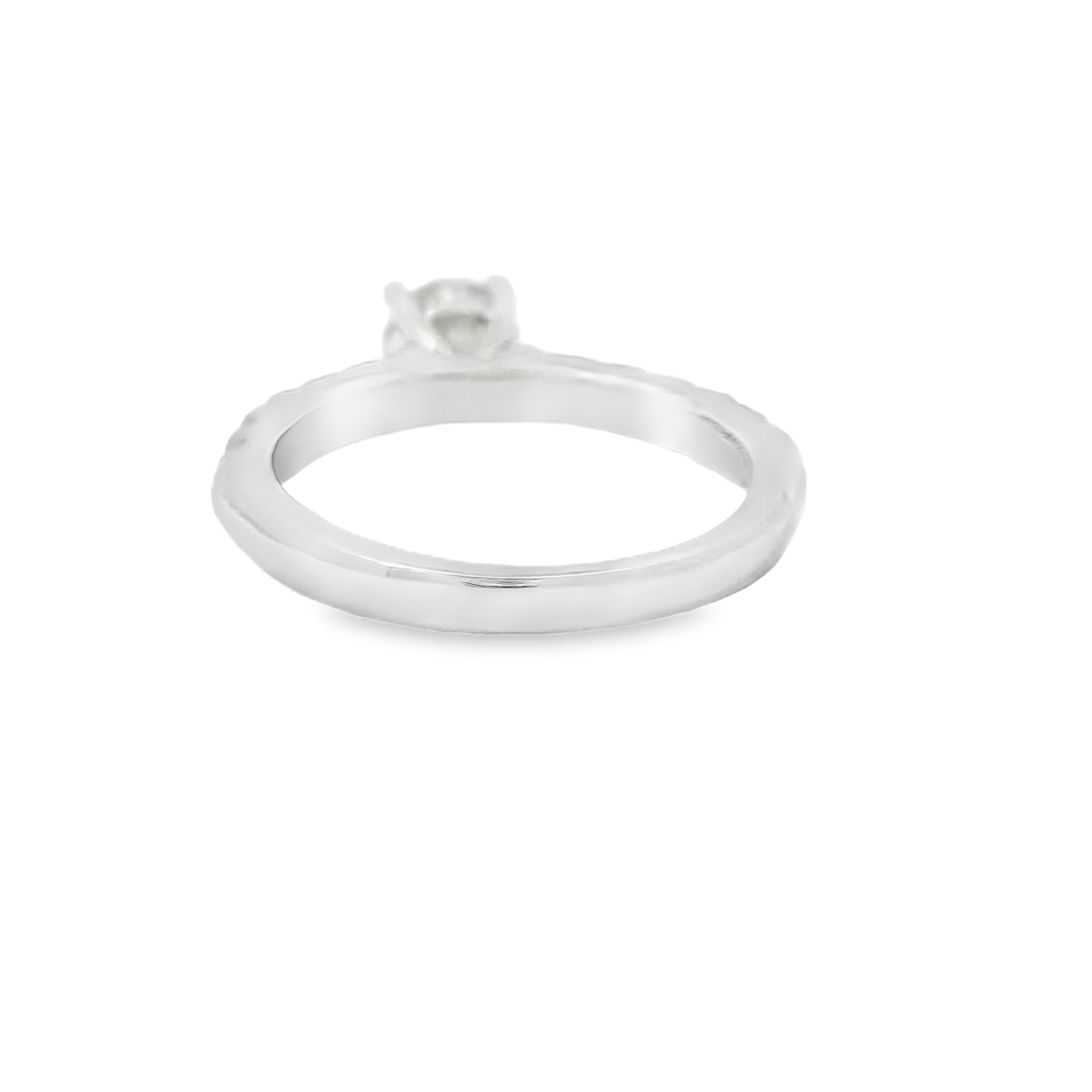 1.28ct Round-Cut Diamond Engagement Ring in 14K White Gold