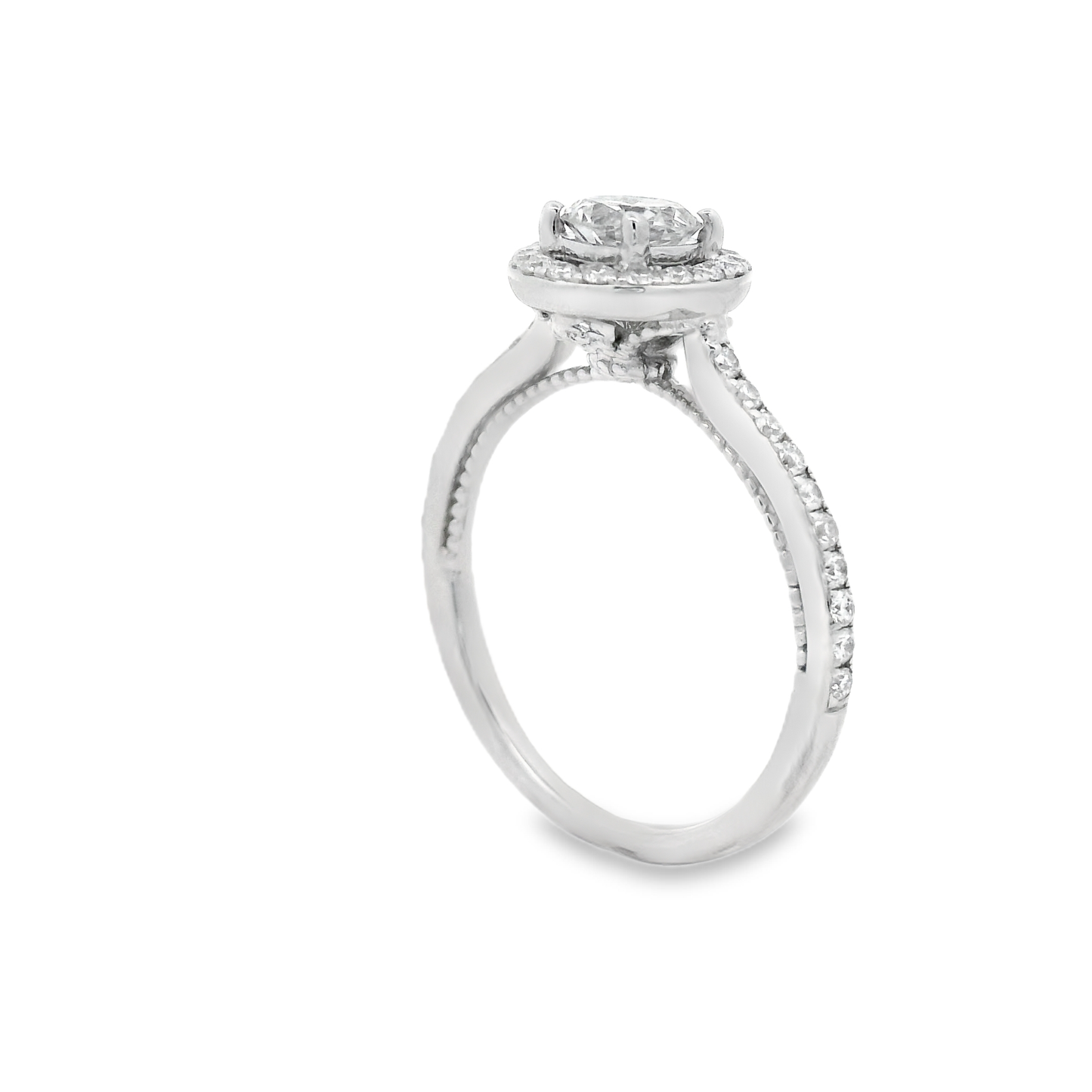 Halo Diamond Engagement Ring