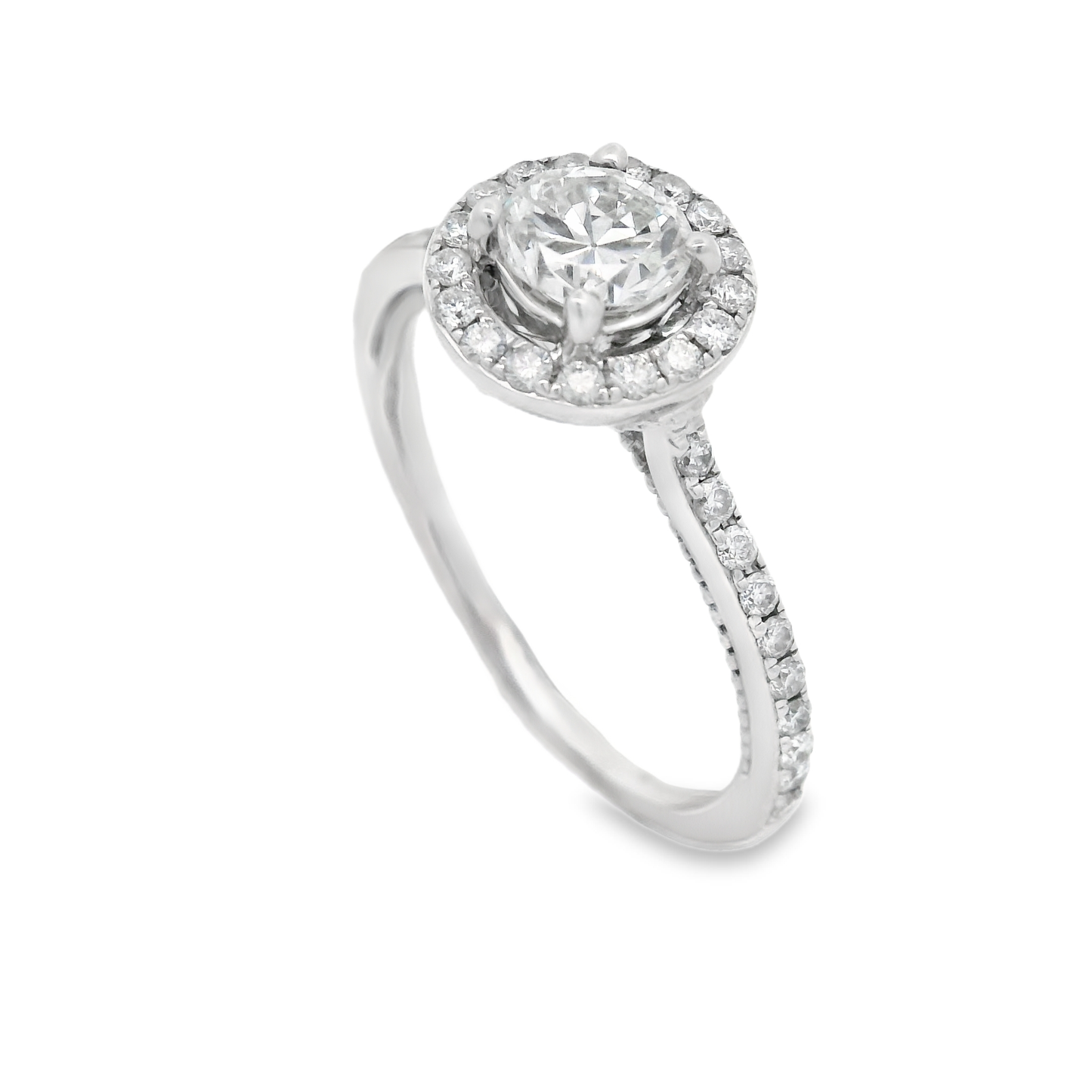 Halo Diamond Engagement Ring