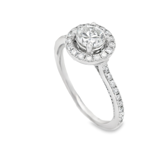 Halo Diamond Engagement Ring