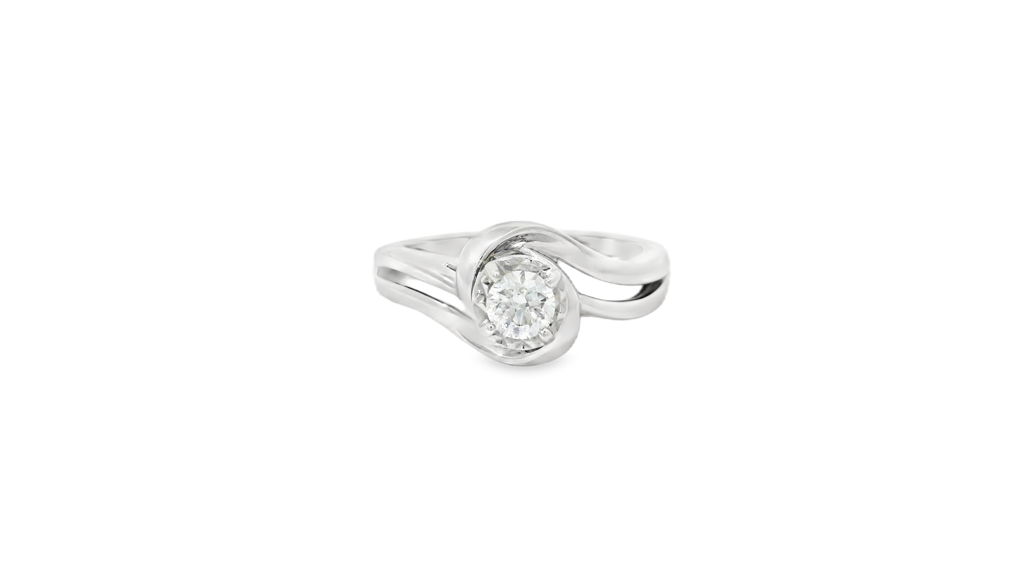 Solitaire Diamond Engagement Ring