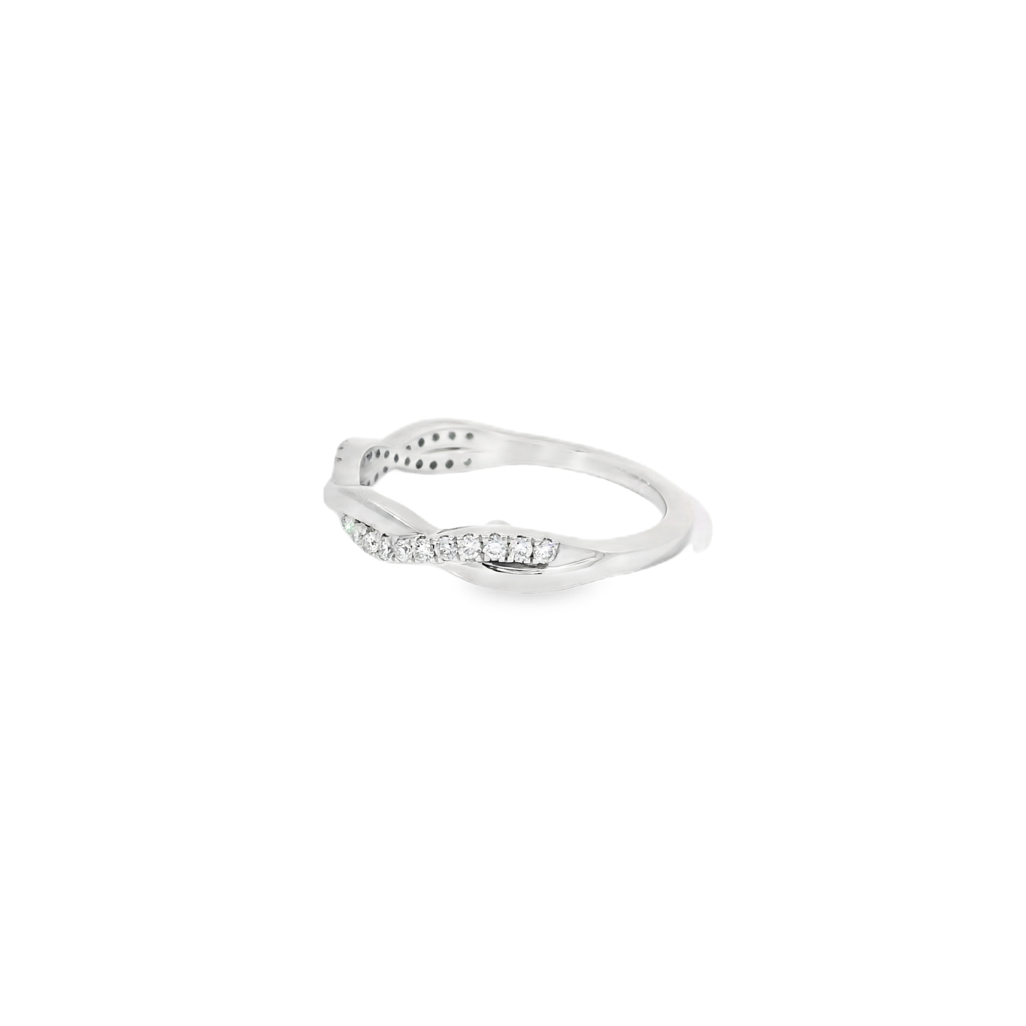 0.25ct Lab-Grown Diamond Wedding Band in 14K White Gold