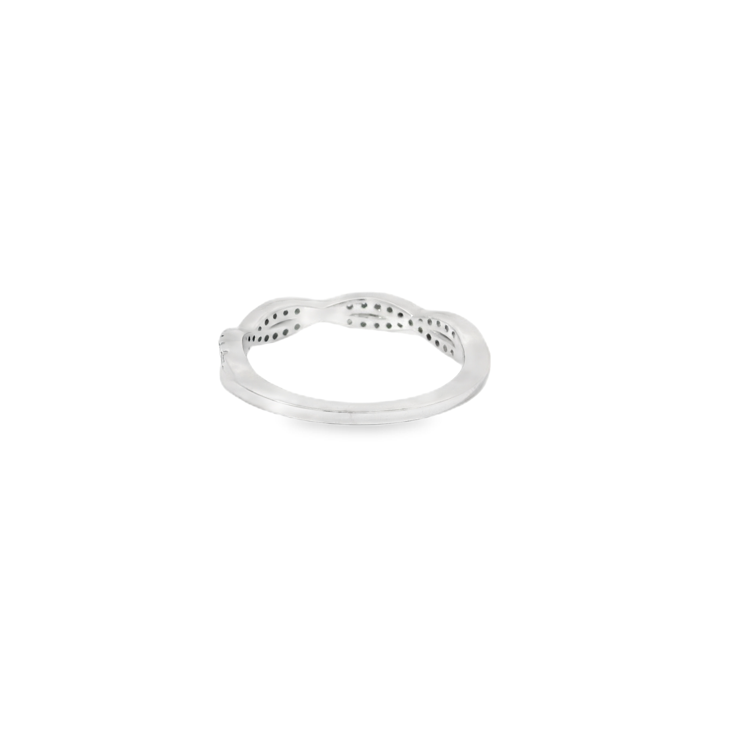 0.25ct Lab-Grown Diamond Wedding Band in 14K White Gold