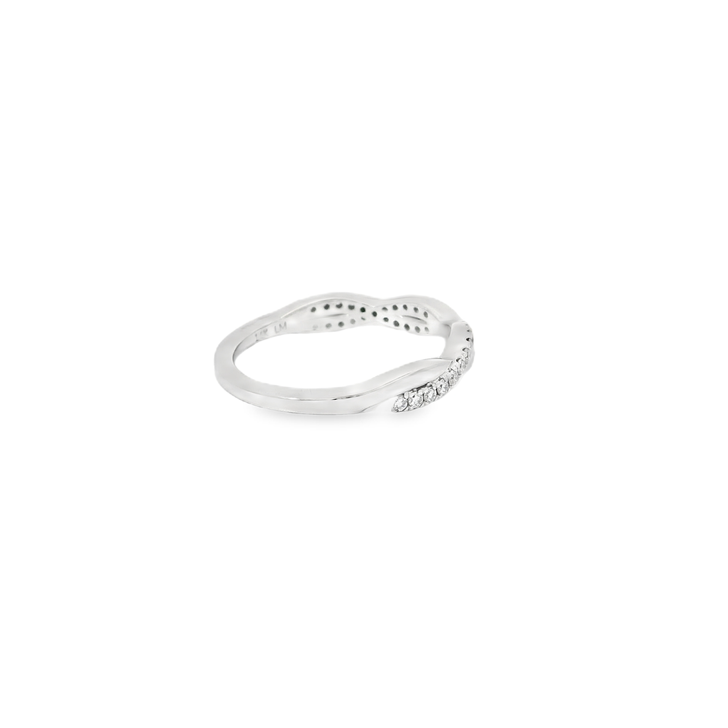 0.25ct Lab-Grown Diamond Wedding Band in 14K White Gold