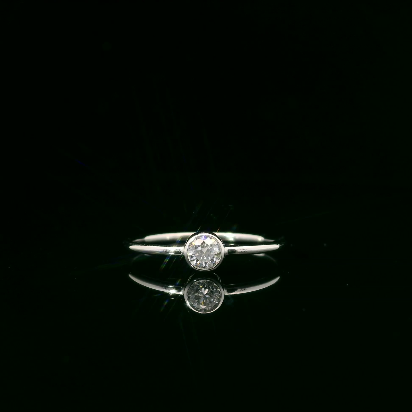 0.20ct Lab-Grown Round-Cut Diamond Ring in 14K Gold