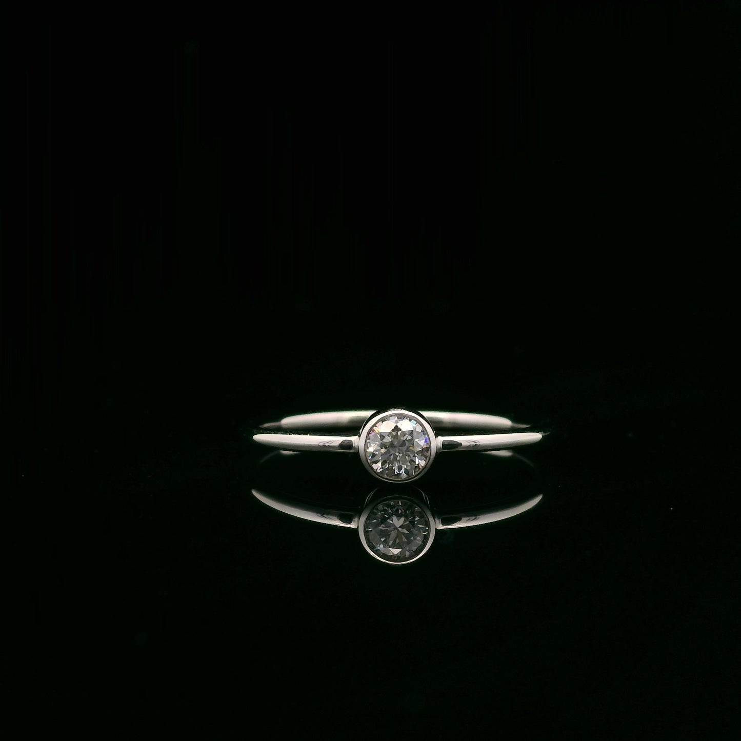 0.20ct Lab-Grown Round-Cut Diamond Ring in 14K Gold