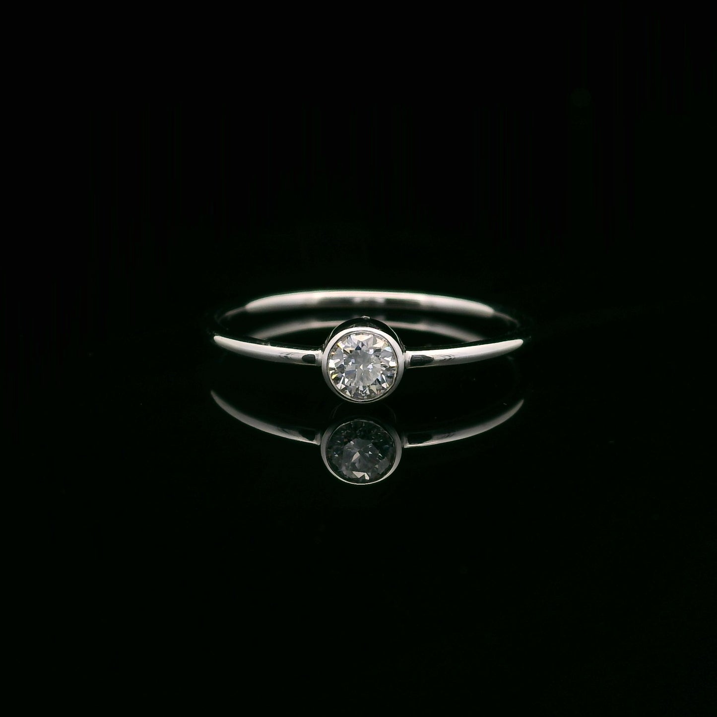 0.20ct Lab-Grown Round-Cut Diamond Ring in 14K Gold