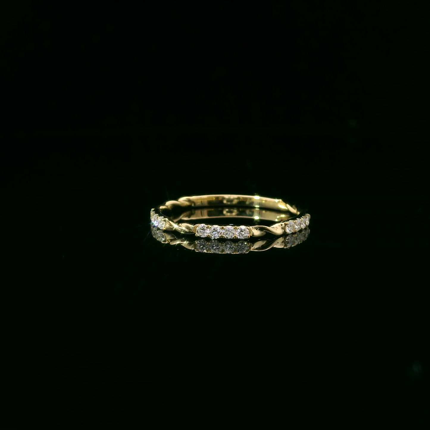 0.15ct Lab-Grown Diamond Wedding Band in 14K Gold