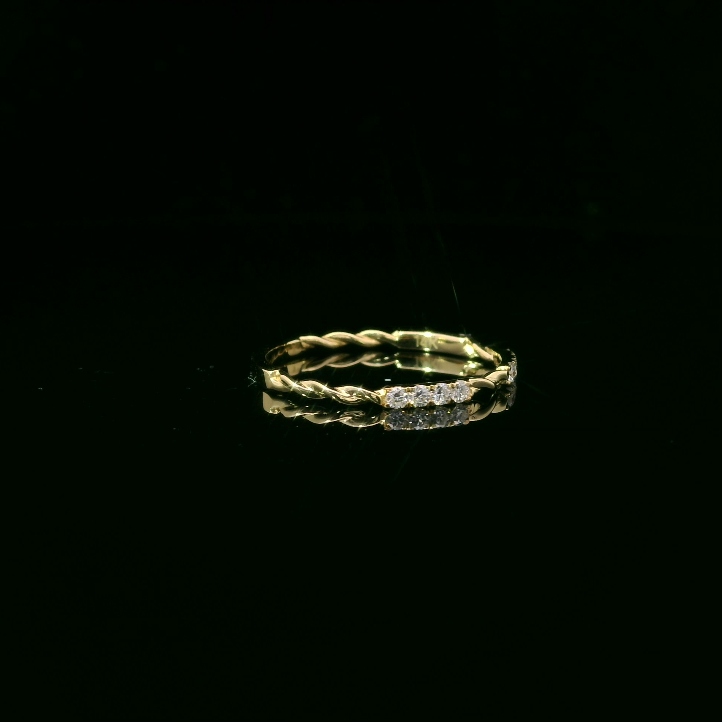 0.15ct Lab-Grown Diamond Wedding Band in 14K Gold