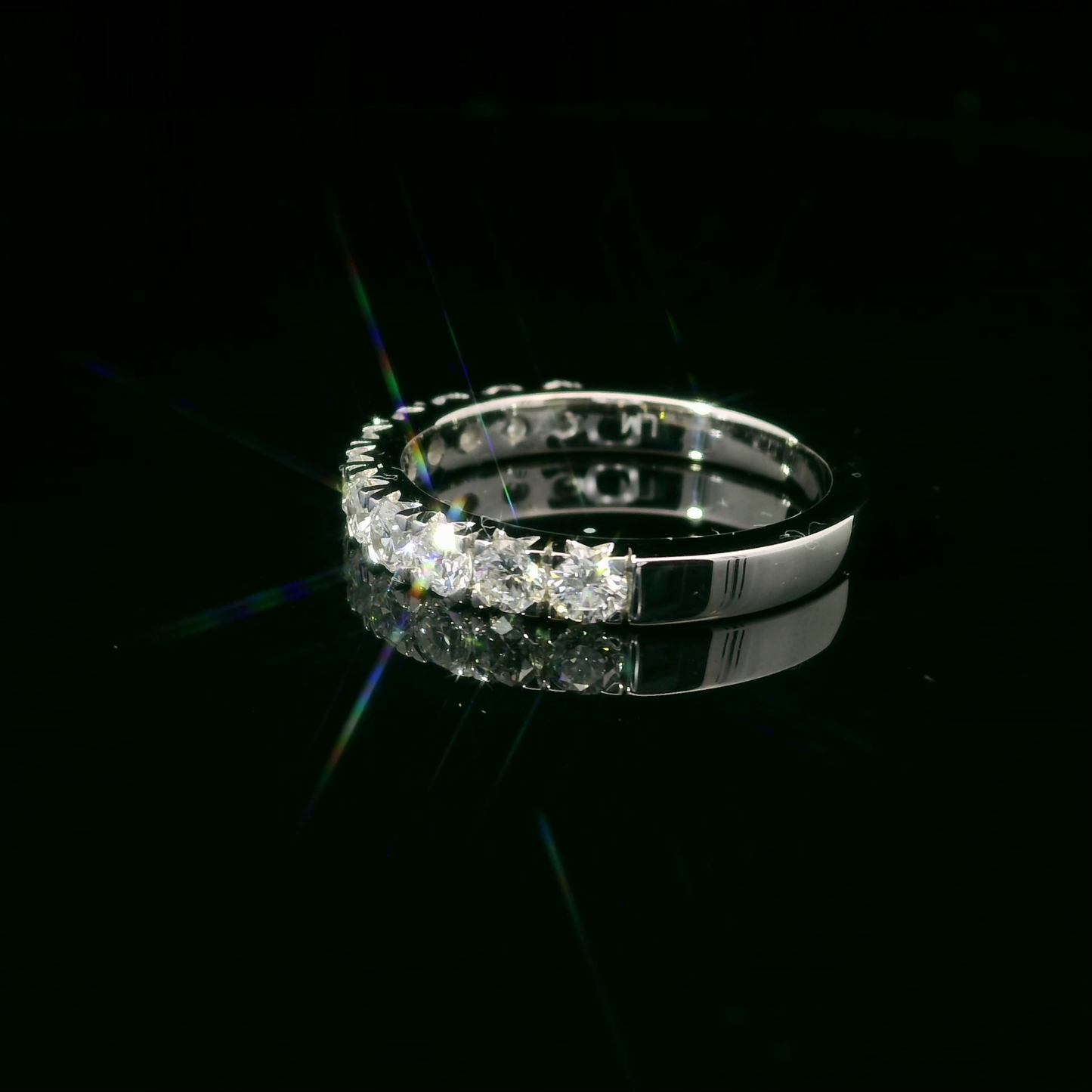 1.00ct Lab-Grown Round-Cut Diamond Wedding Band in 14K Gold