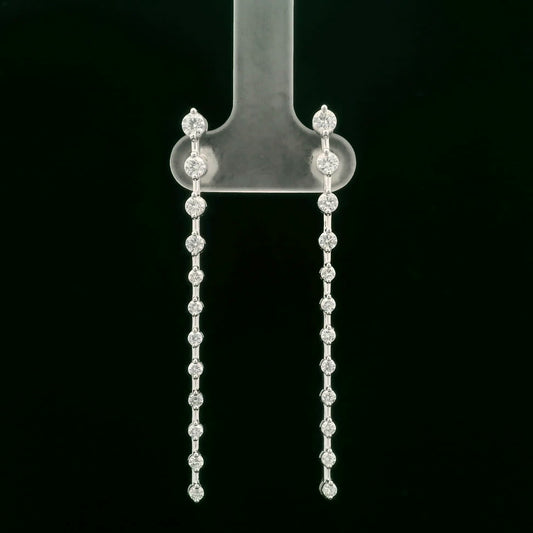 Elegant Diamond Drop Earrings