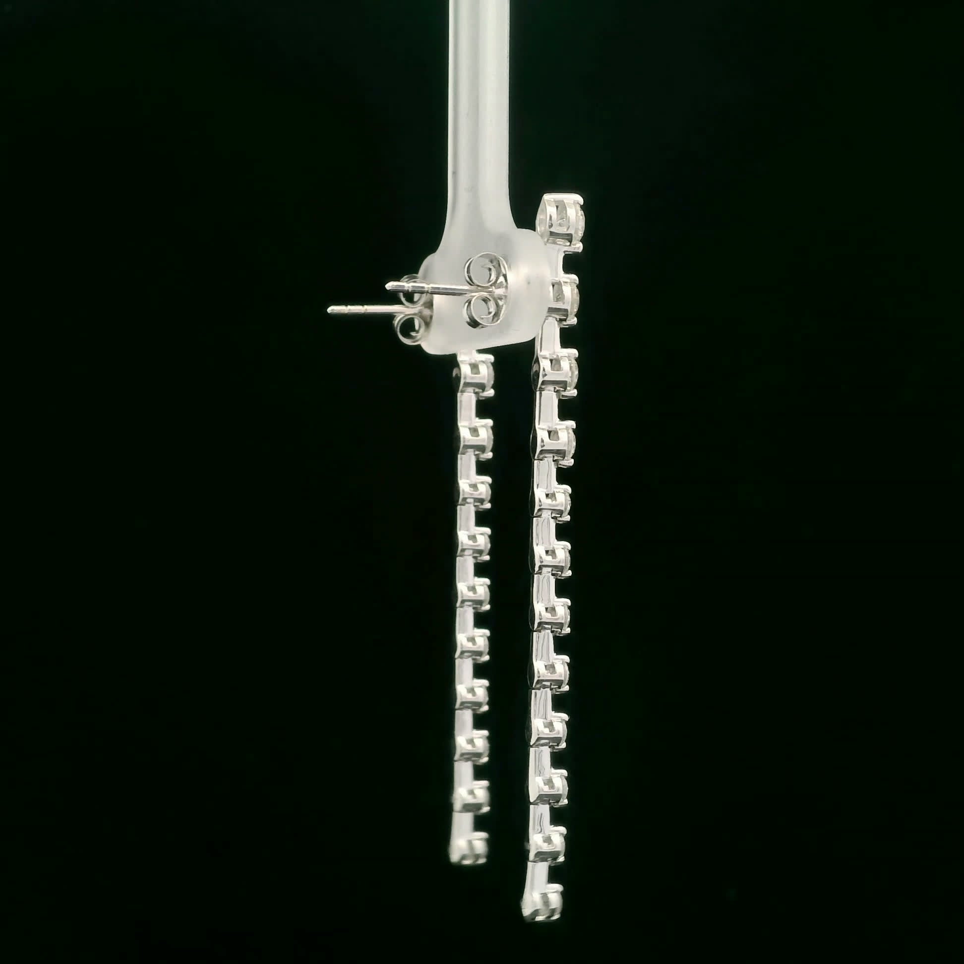 Elegant Diamond Drop Earrings