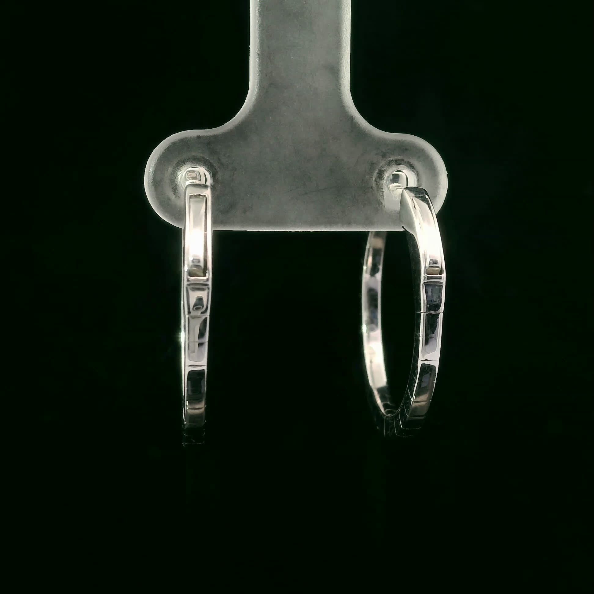 Elegant Diamond Hoop Earrings