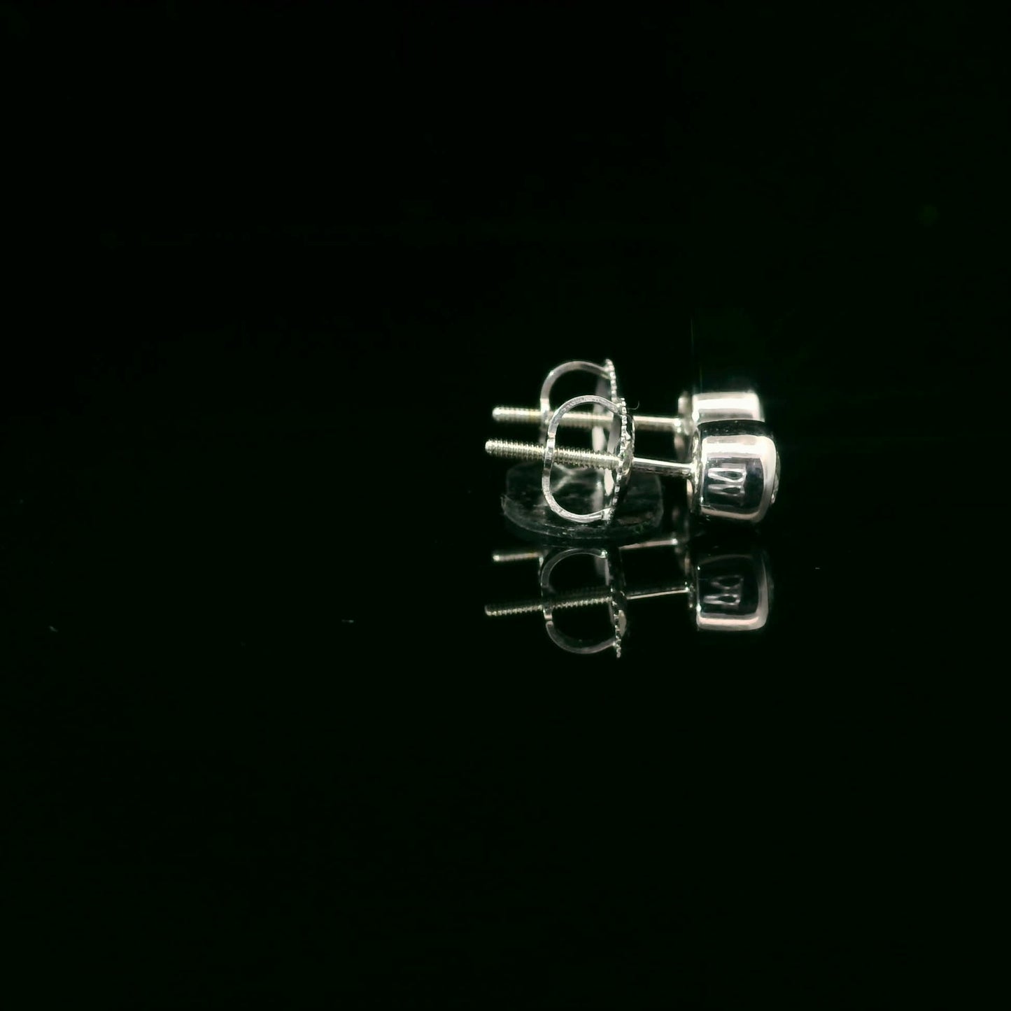 Round Cut Stud Diamond Earrings 14K Gold 0.75 Carat