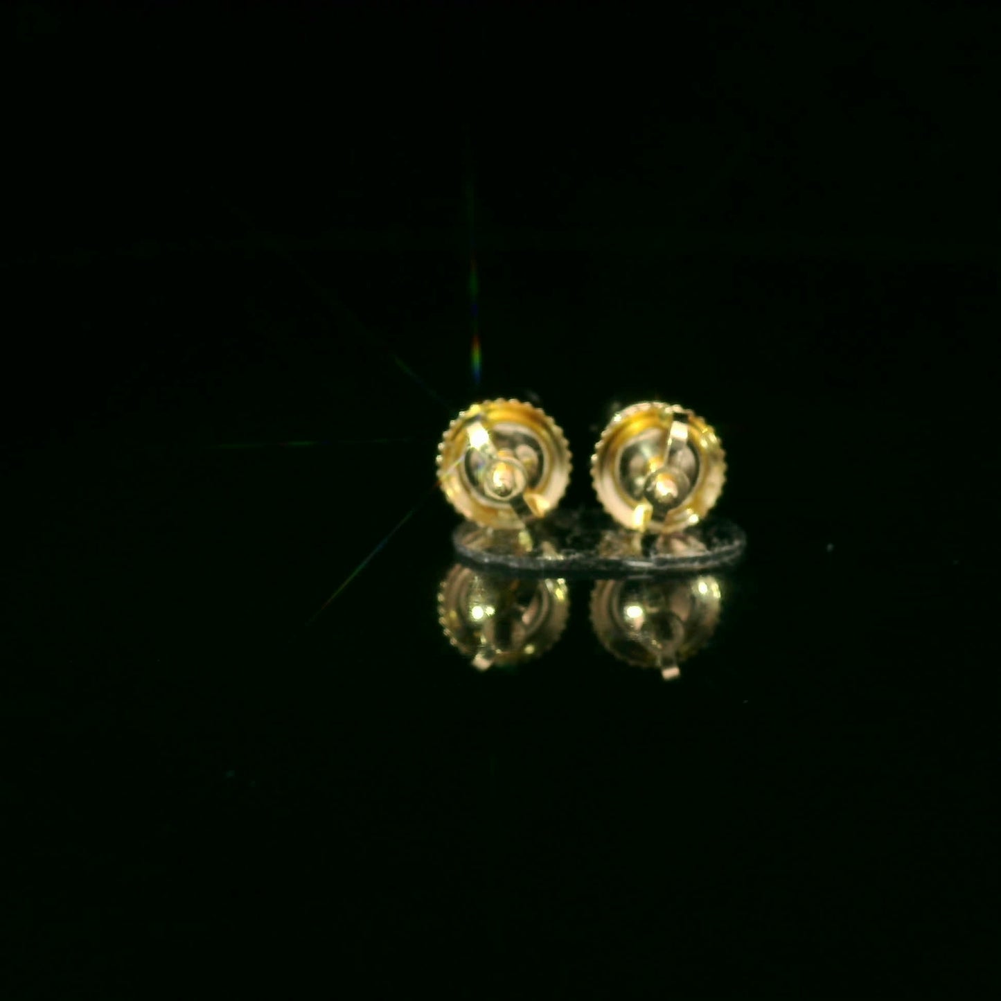 Round Cut Stud Diamond Earrings 14K Gold 0.75 Carat