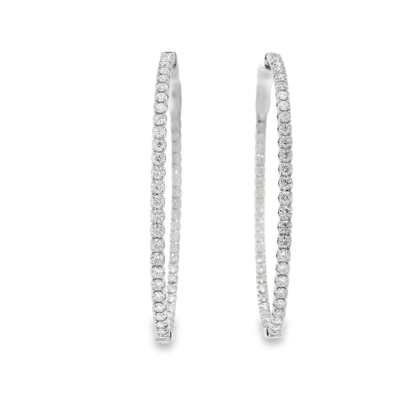 Diamond Hoop Earrings