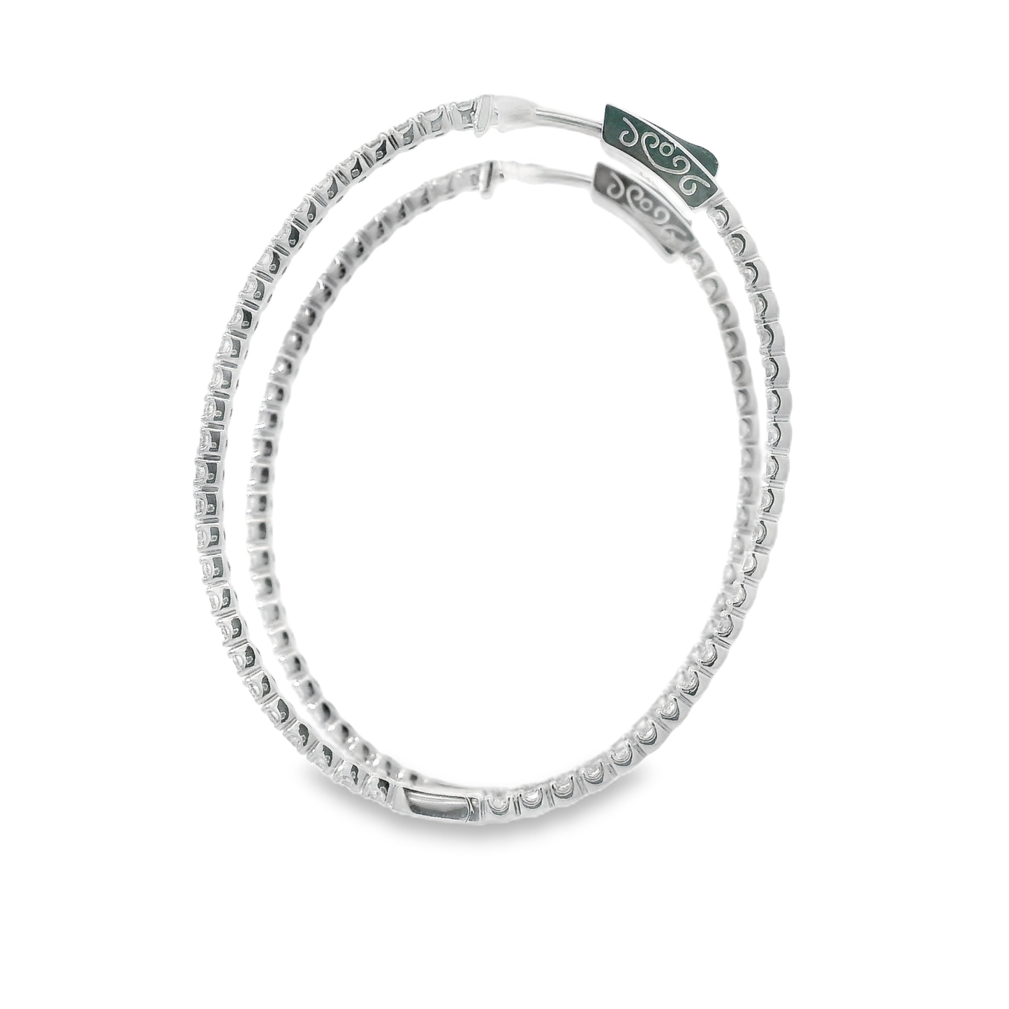 Diamond Hoop Earrings