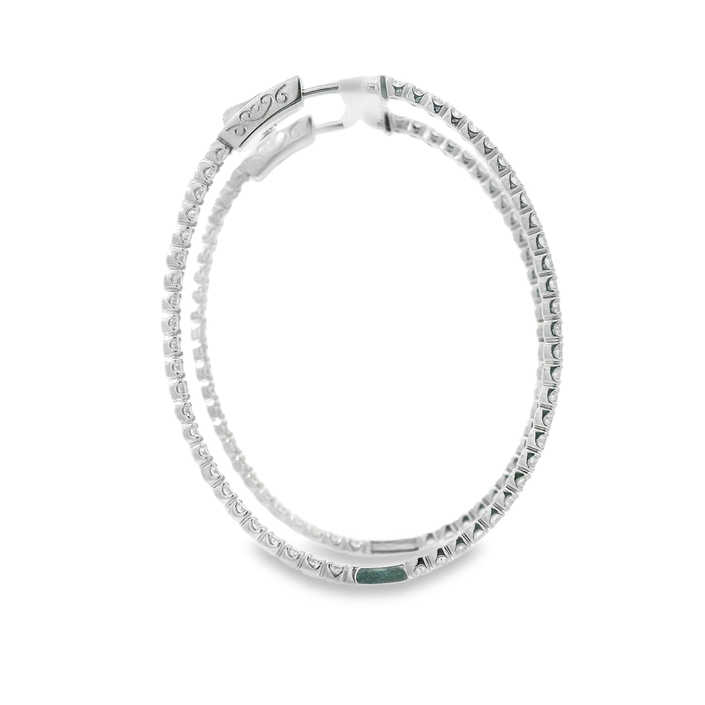 Diamond Hoop Earrings