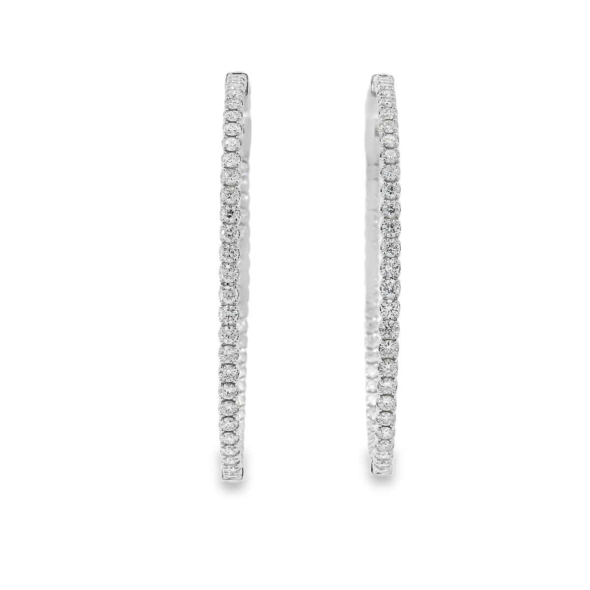 Diamond Hoop Earrings
