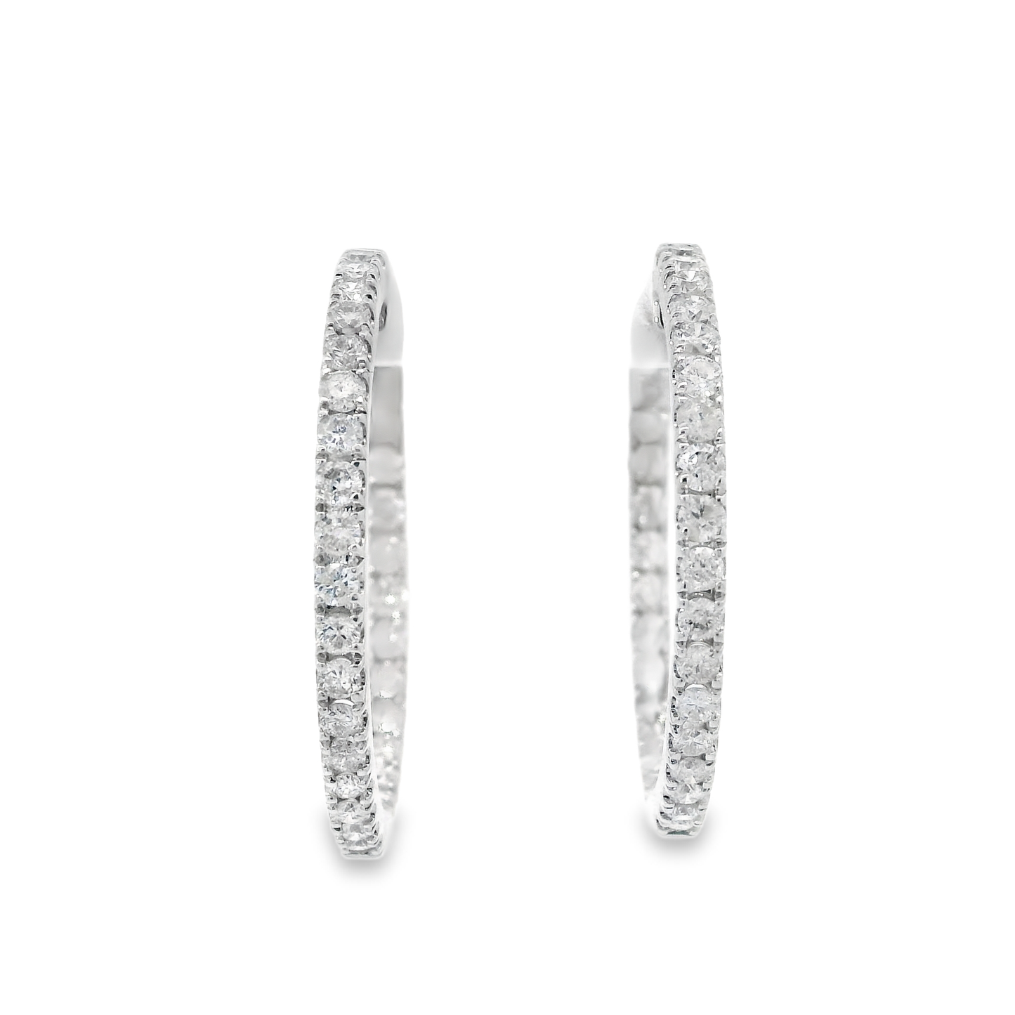 Diamond Hoop Earrings