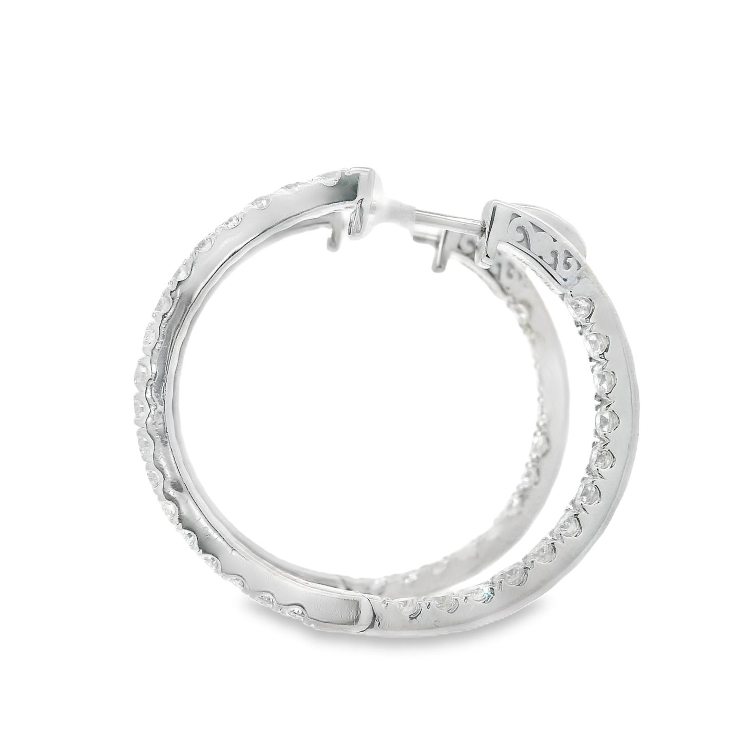 Diamond Hoop Earrings