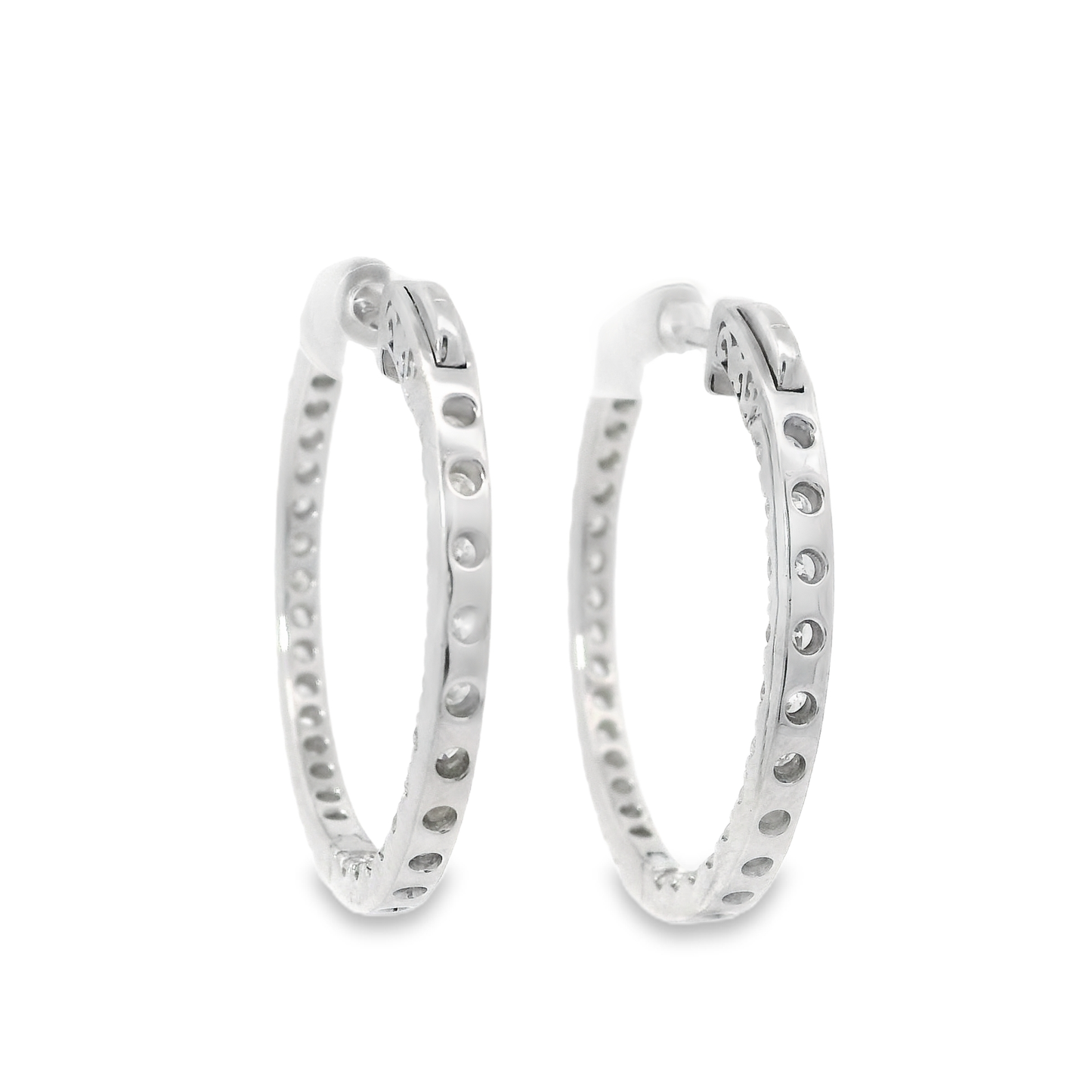 Diamond Hoop Earrings