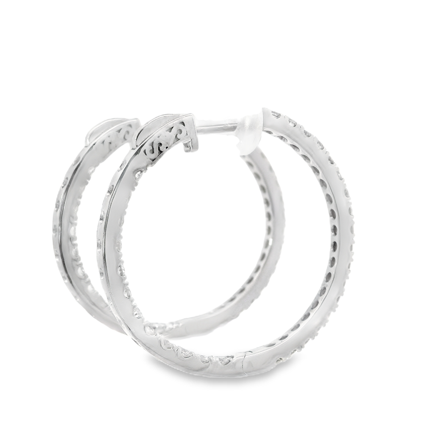 Diamond Hoop Earrings