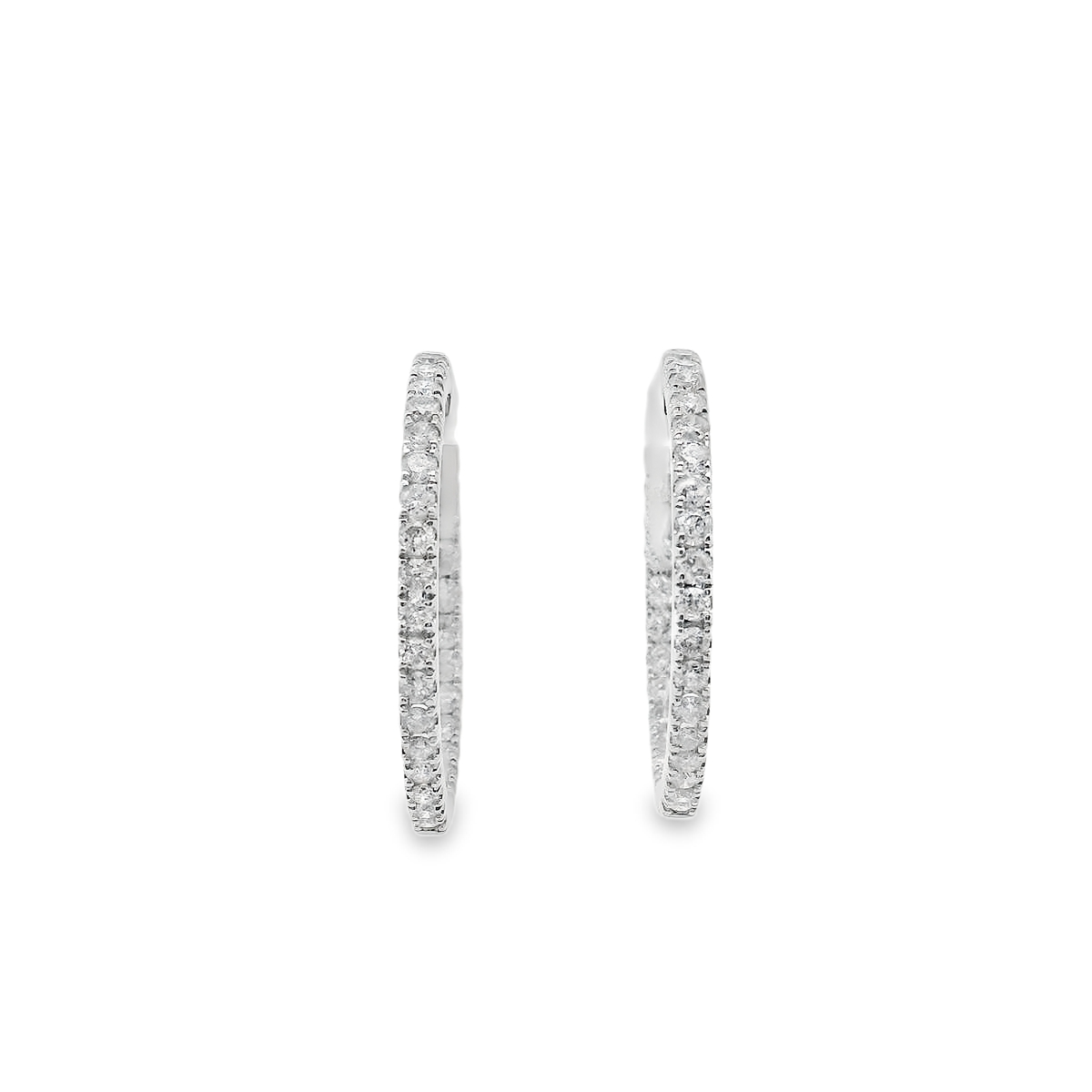 Diamond Hoop Earrings