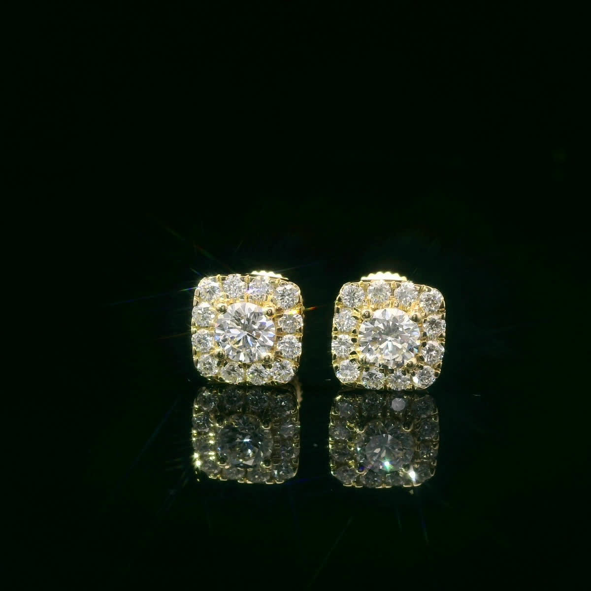 14K Yellow Gold Round-cut Diamonds 1.00 Carat