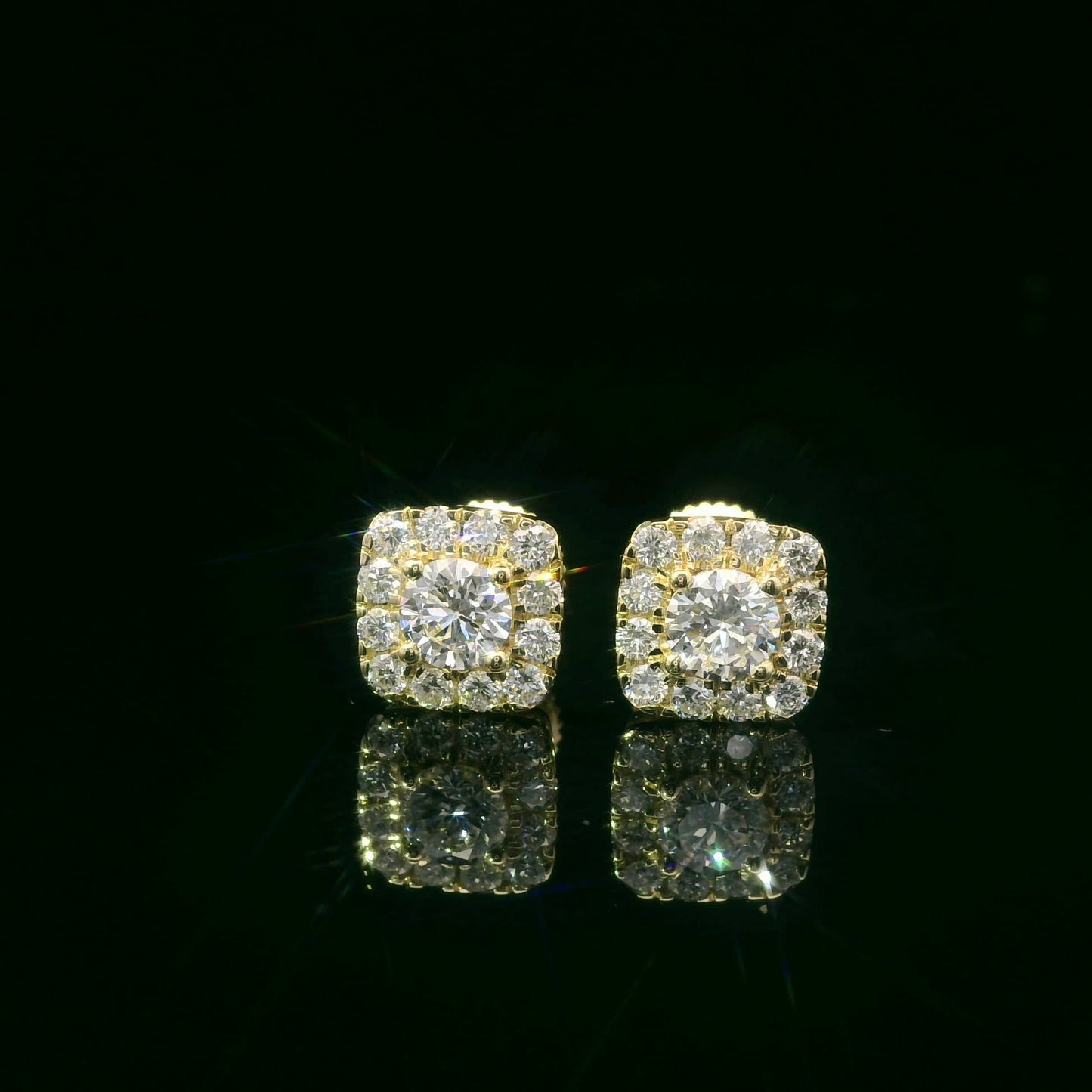 14K Yellow Gold Round-cut Diamonds 1.00 Carat