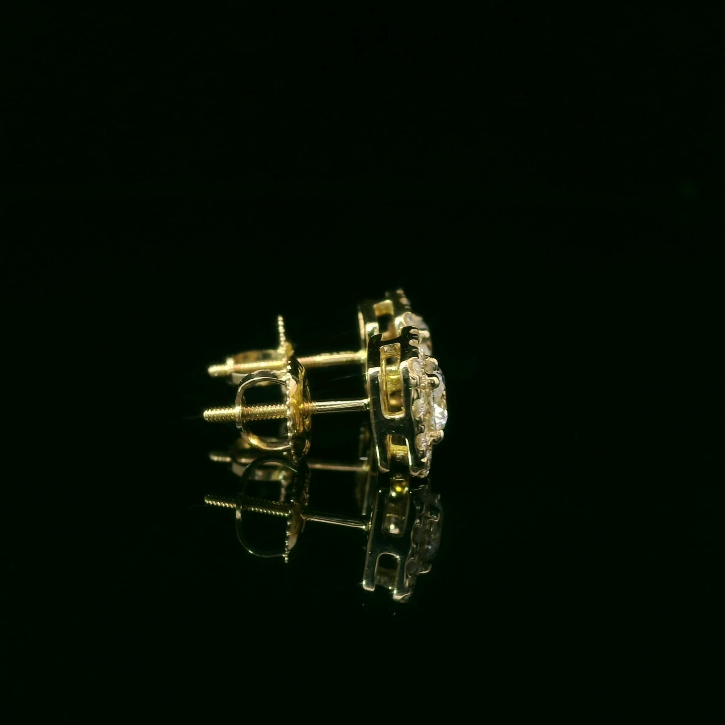 14K Yellow Gold Round-cut Diamonds 1.00 Carat