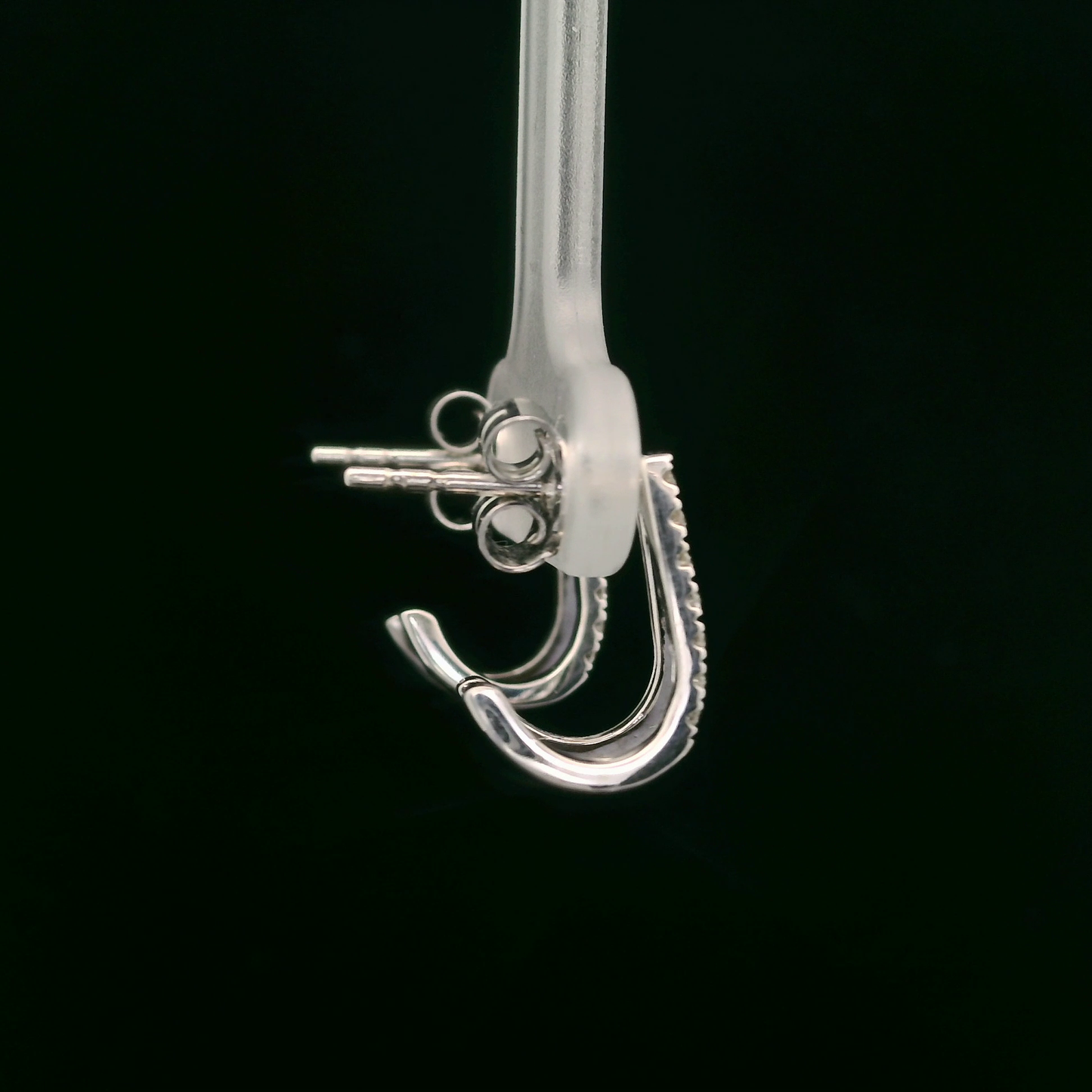 0.15ct Lab-Grown Diamond Earrings in 14K White Gold