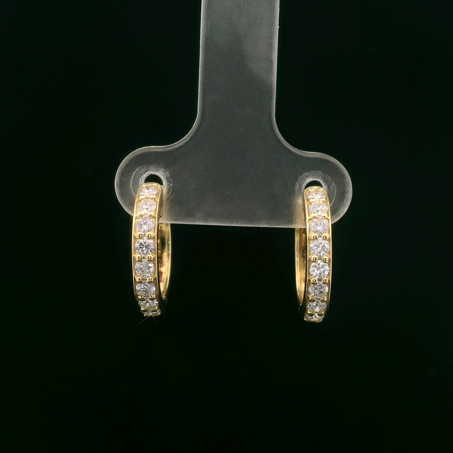 0.50ct Lab-Grown Diamond Hoop Earrings in 14K Gold
