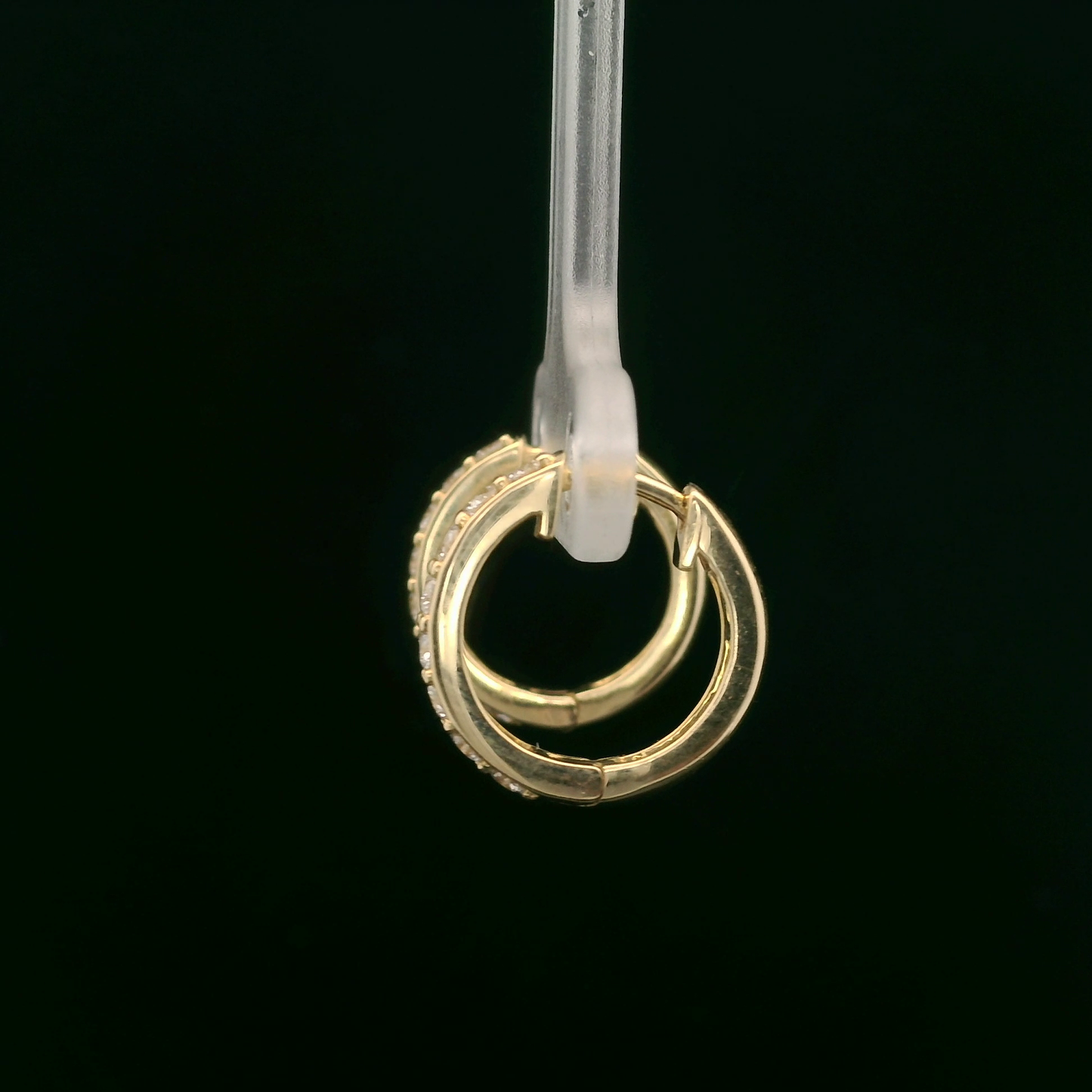 0.50ct Lab-Grown Diamond Hoop Earrings in 14K Gold