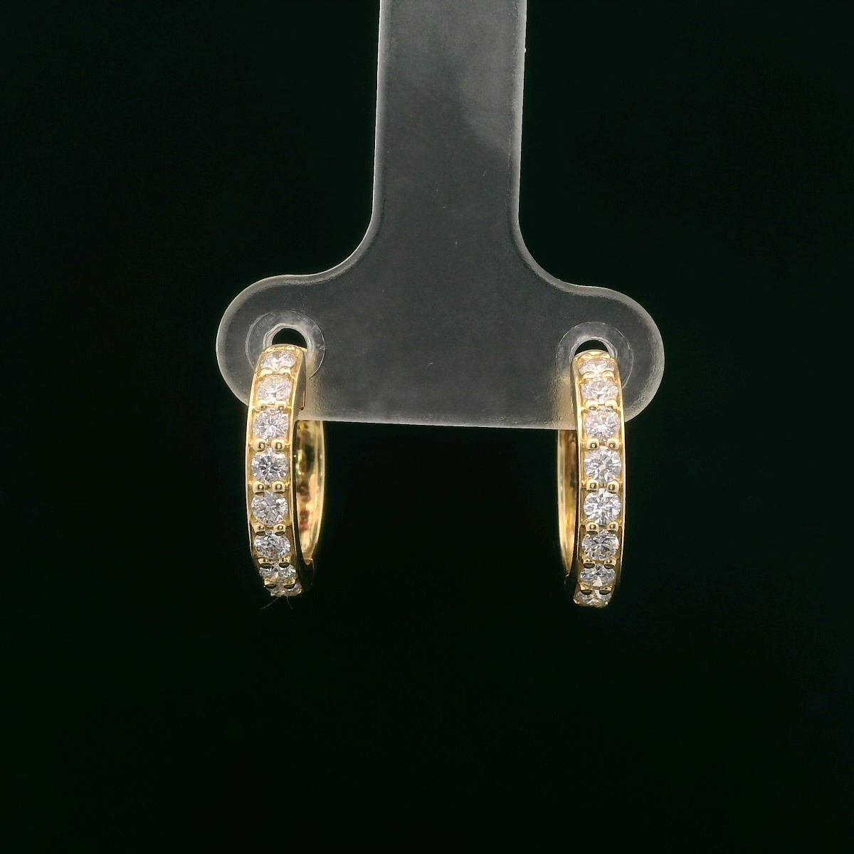 0.50ct Lab-Grown Diamond Hoop Earrings in 14K Gold