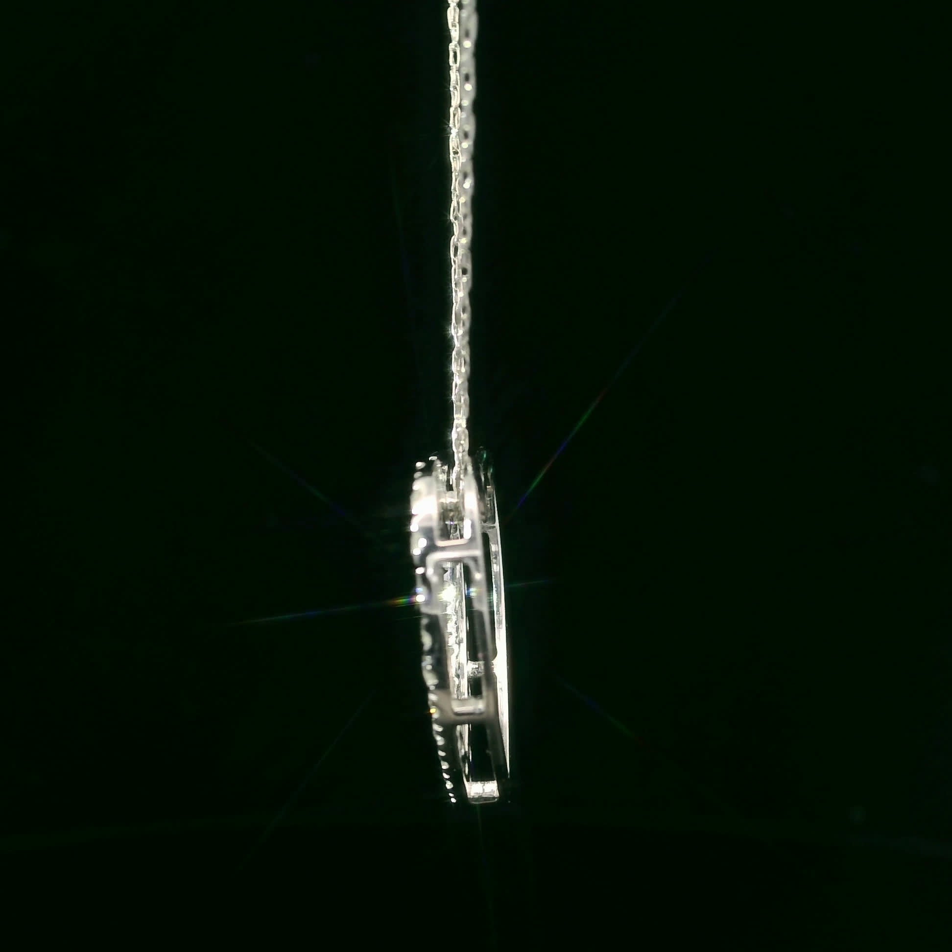 1/2 Carat 14K Gold Classic Heart Diamond Pendant Necklace