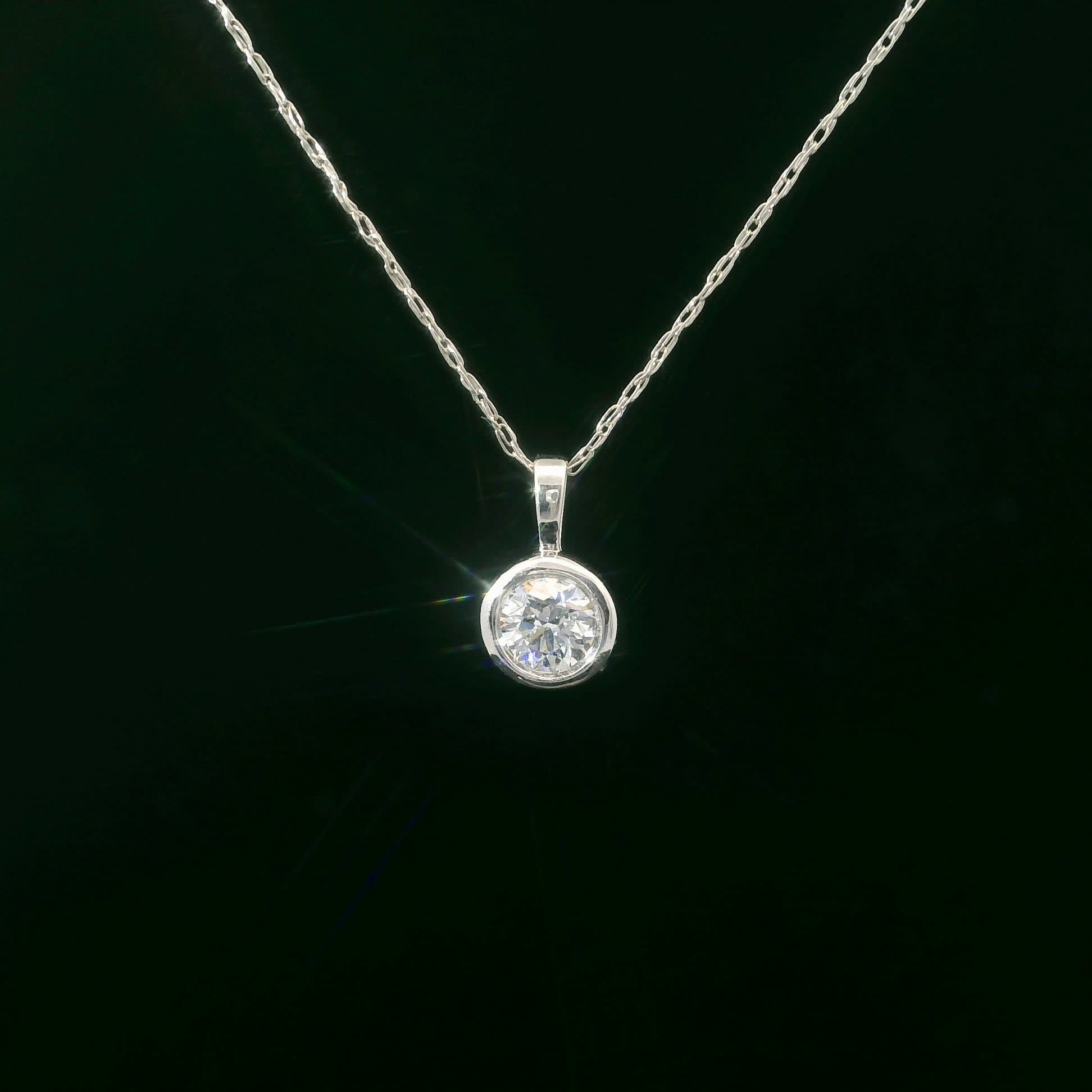1/4Ct 14K Elegant Gold Pendant