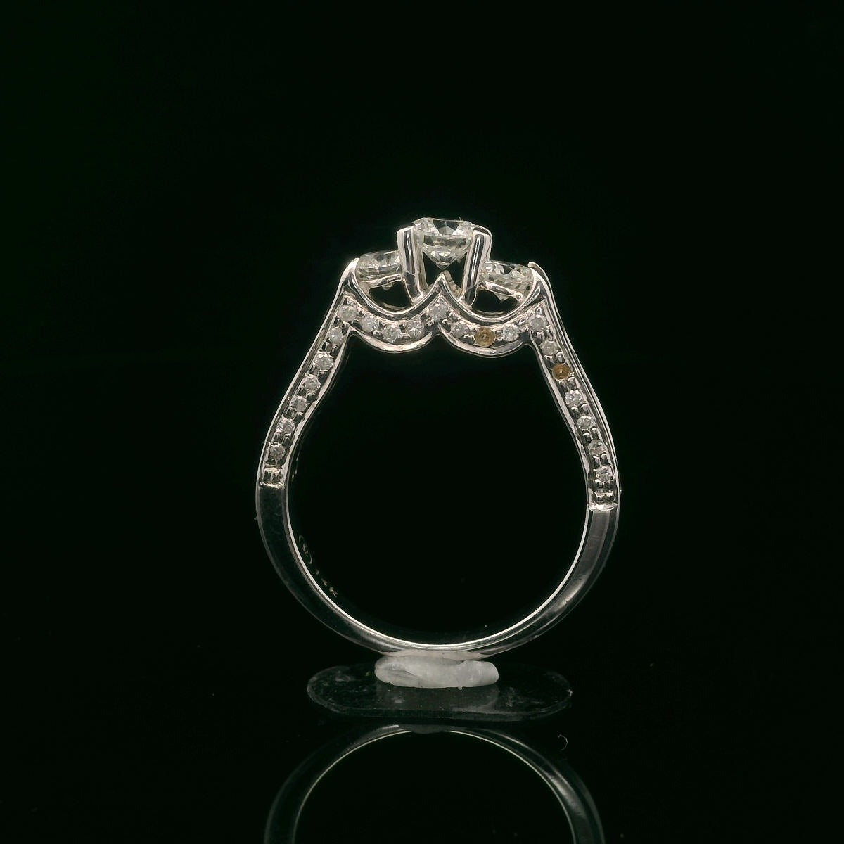 1.31ct Three-Stone Diamond Engagement Ring