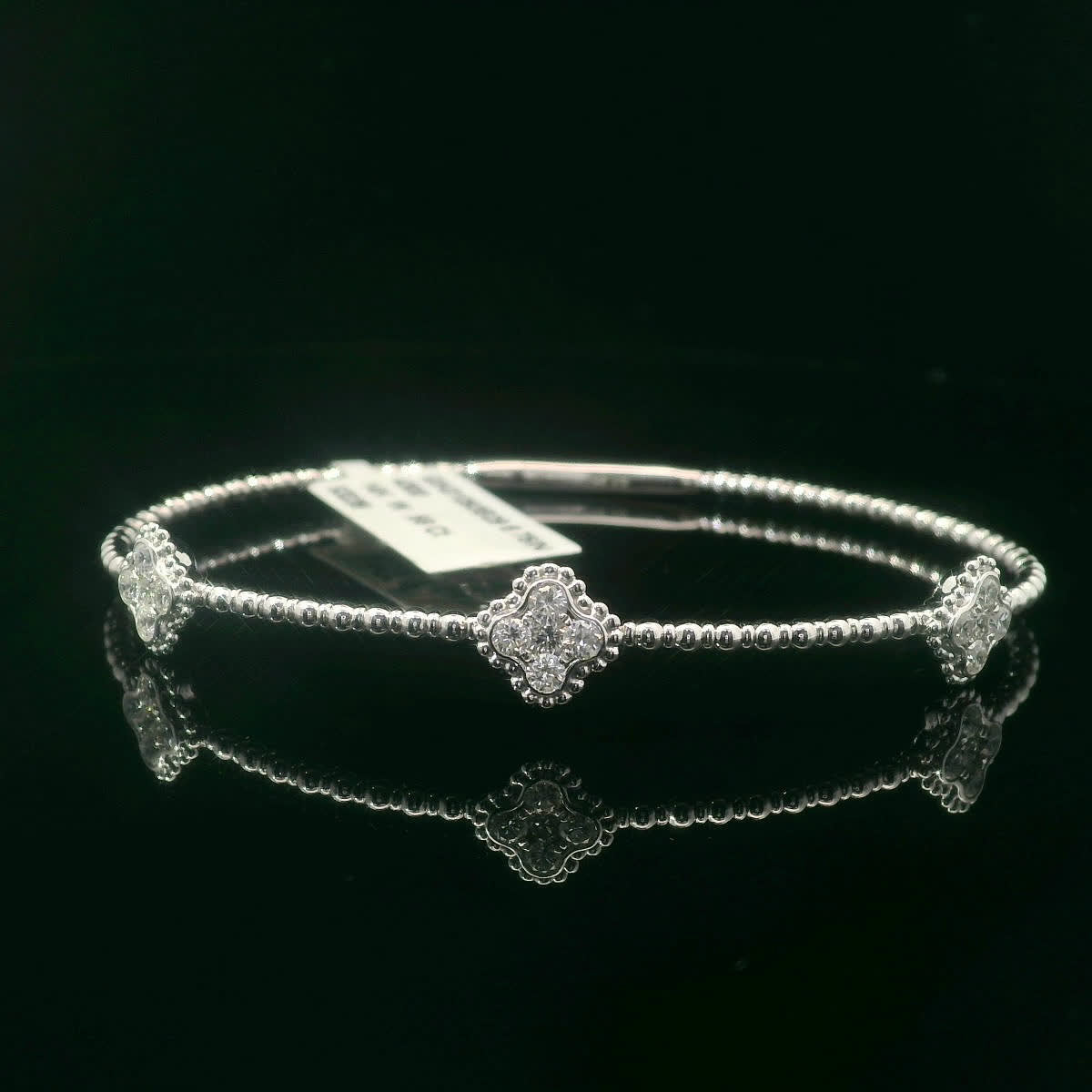 Elegant Silver Bracelet with Gemstone Accents