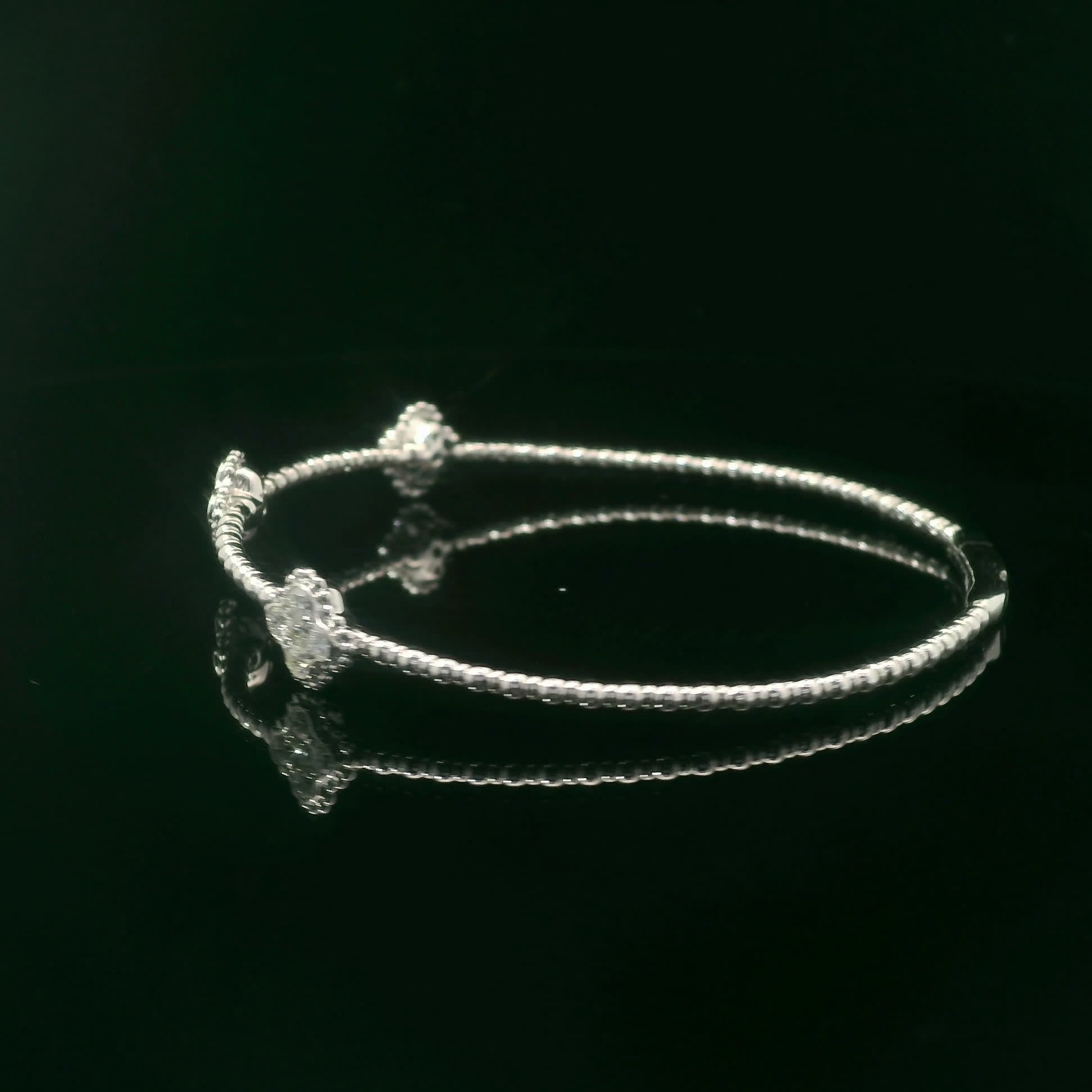 Elegant Silver Bracelet with Gemstone Accents