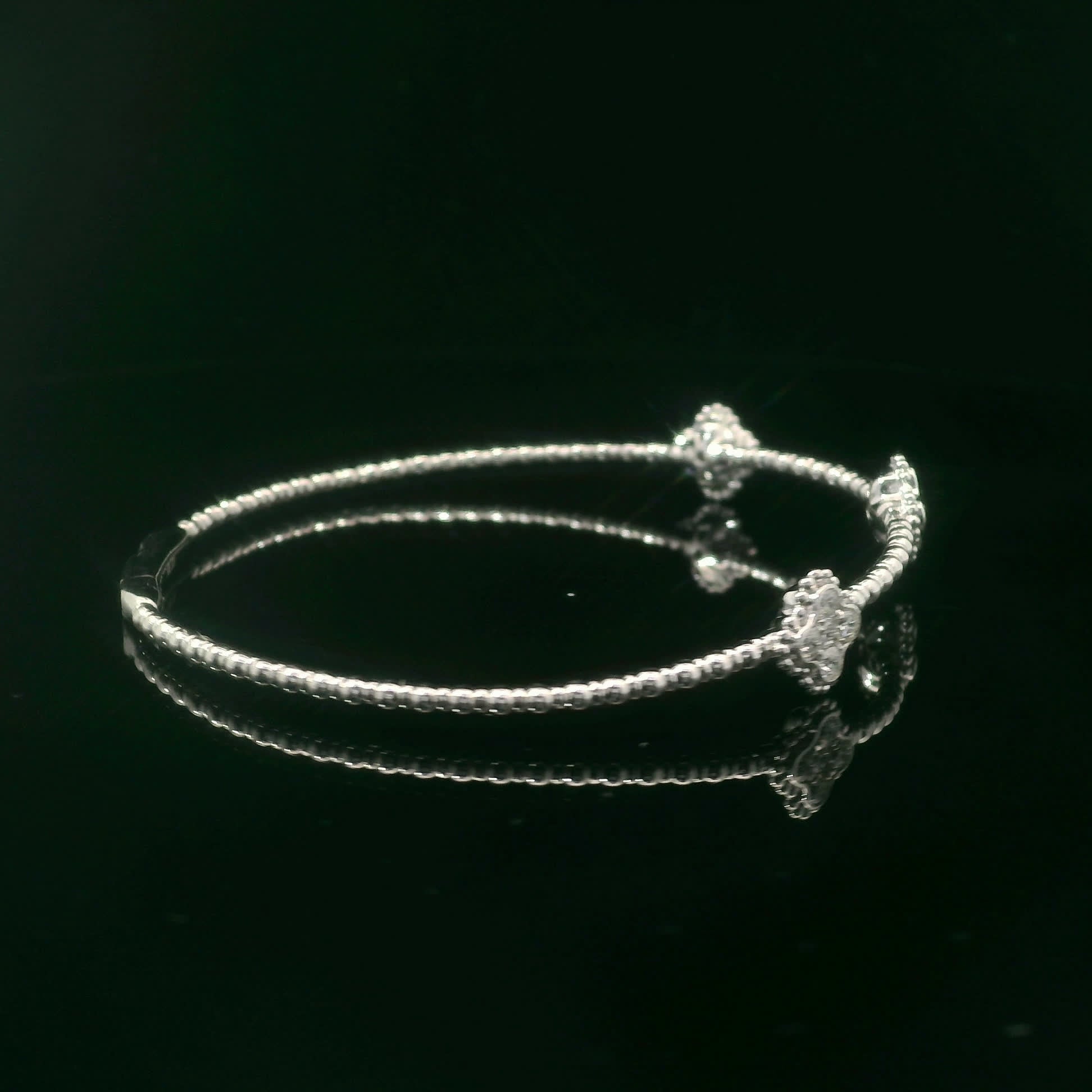 Elegant Silver Bracelet with Gemstone Accents