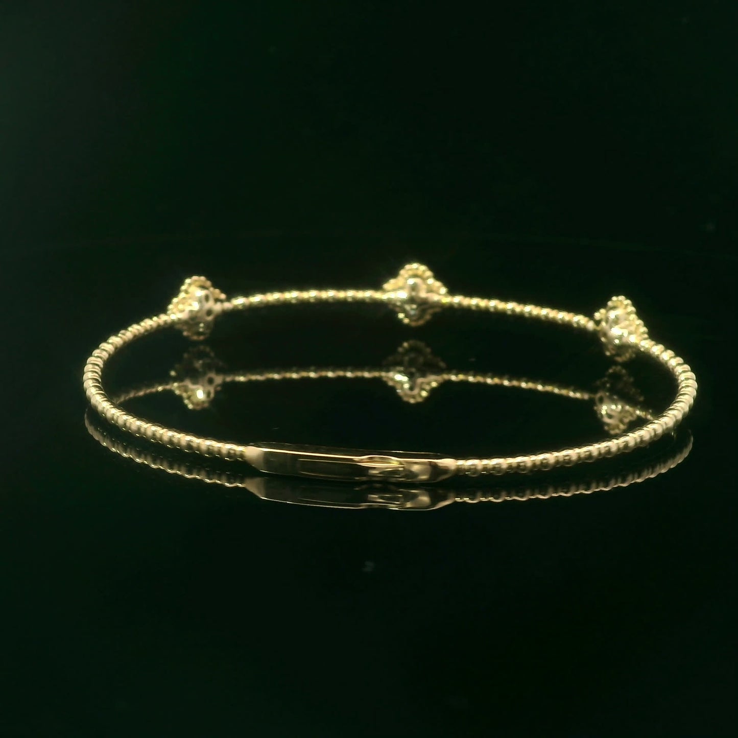 Elegant Silver Bracelet with Gemstone Accents